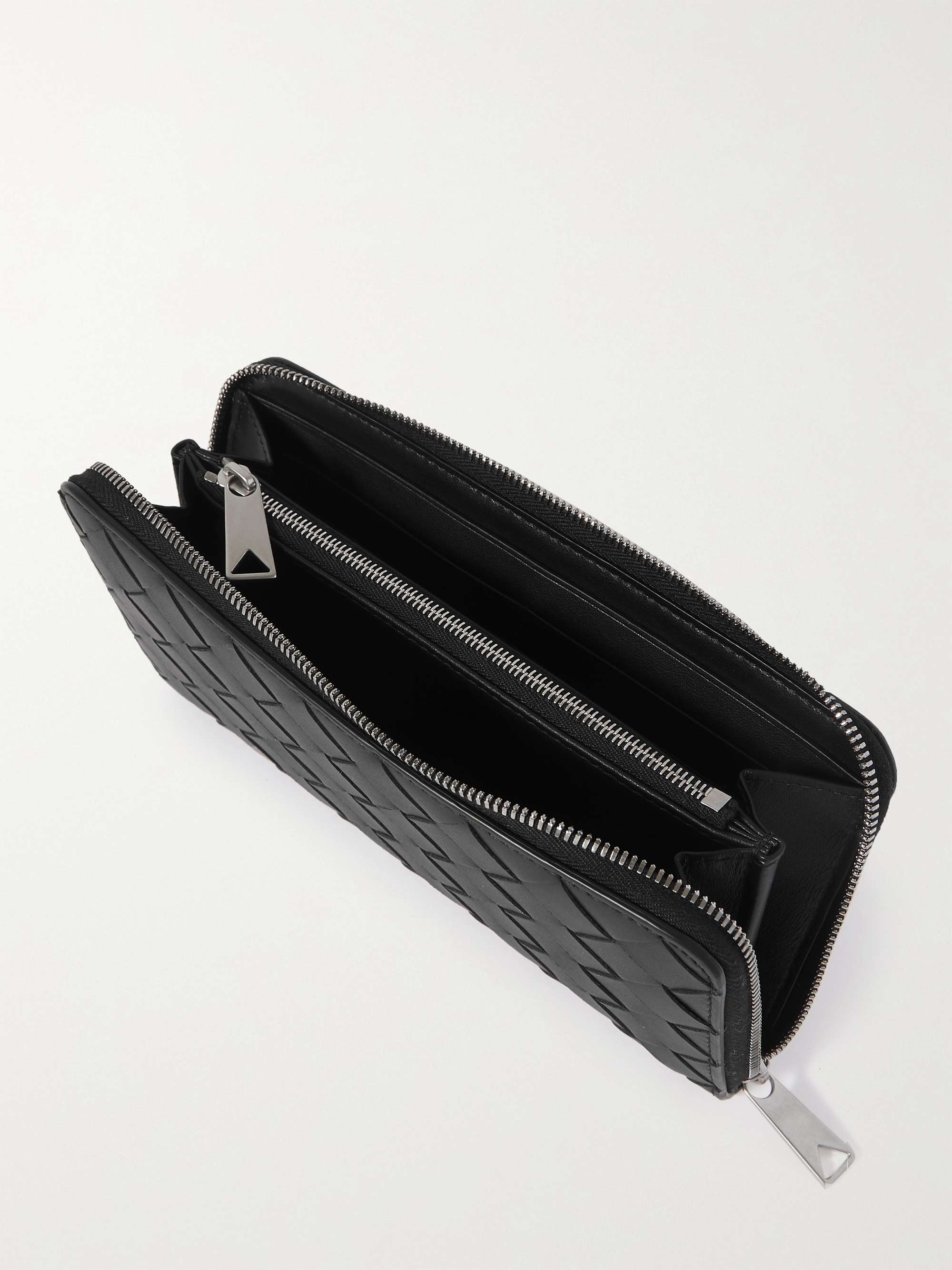 Black Logo-Print Leather Zip-Around Wallet | ACNE STUDIOS | MR PORTER