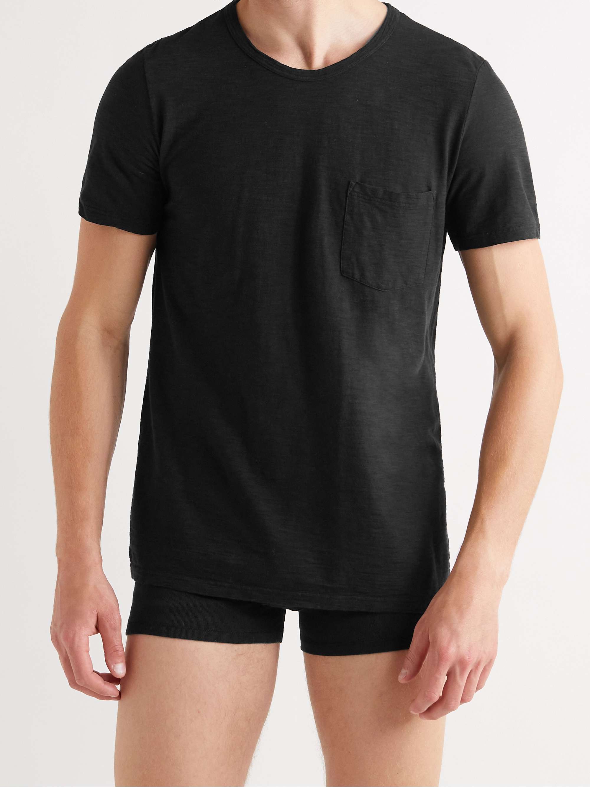 SCHIESSER Slub Cotton-Jersey T-Shirt