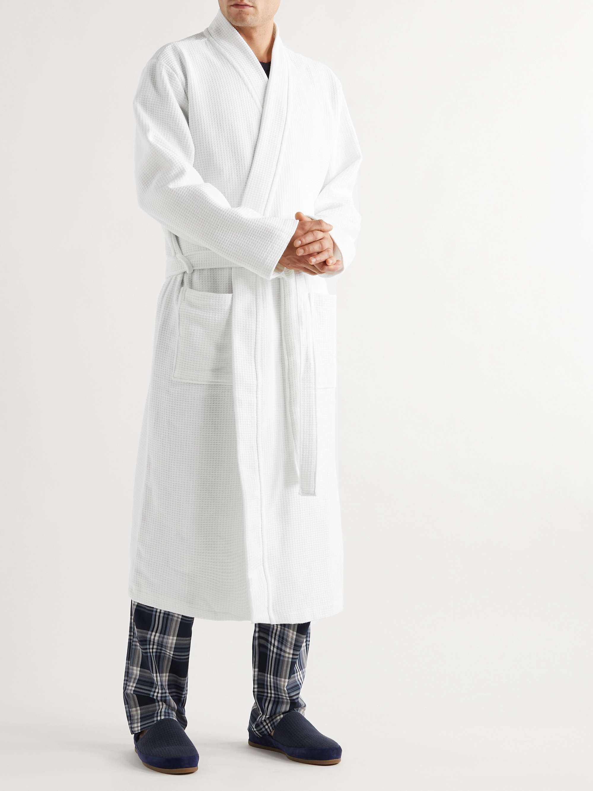 SCHIESSER Waffle-Knit Cotton Robe