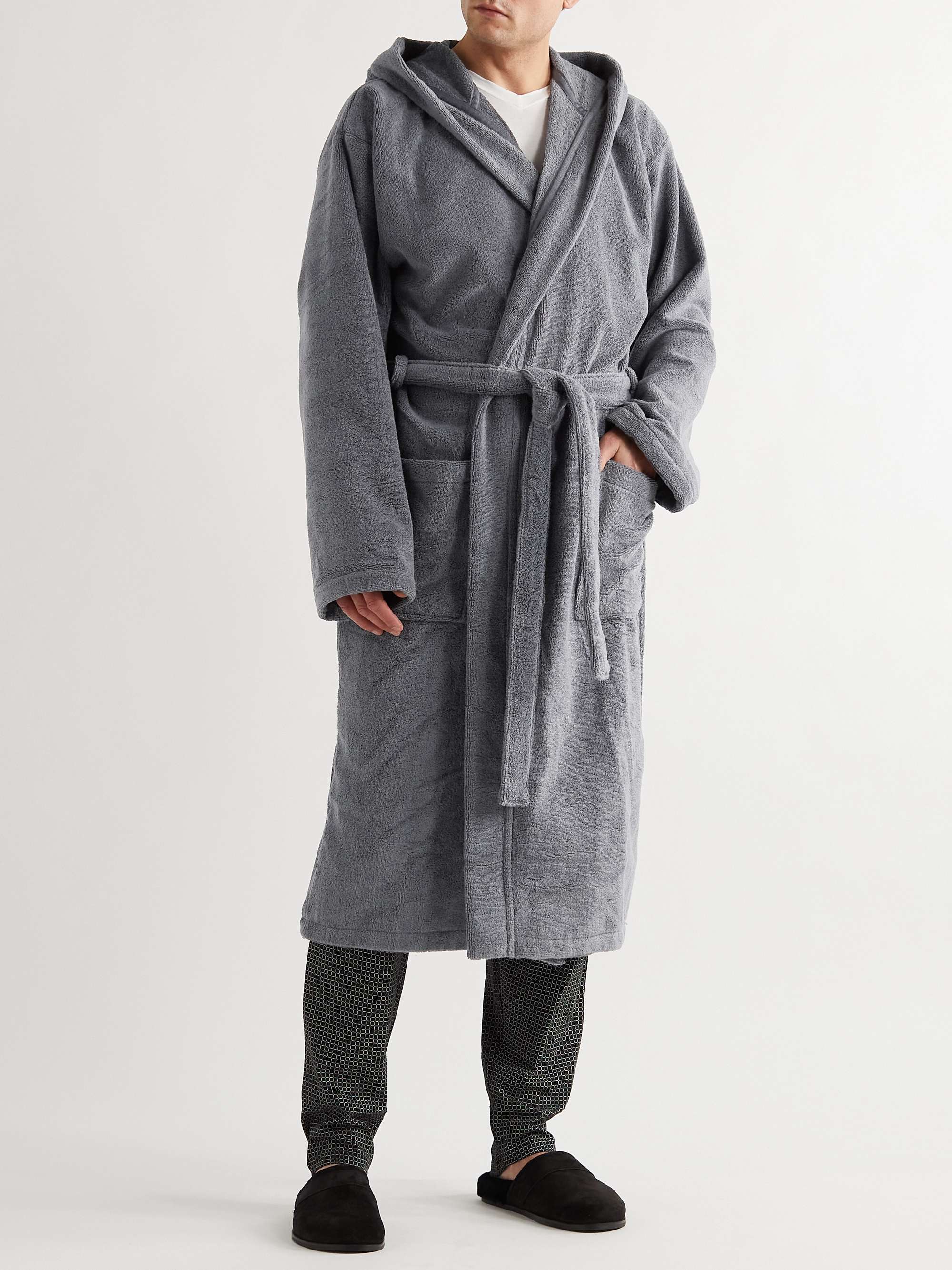 SCHIESSER Cotton-Terry Hooded Robe