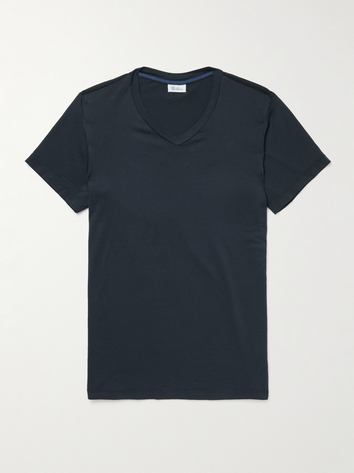 Schiesser Josef Cotton-jersey Pyjama T-shirt In Black