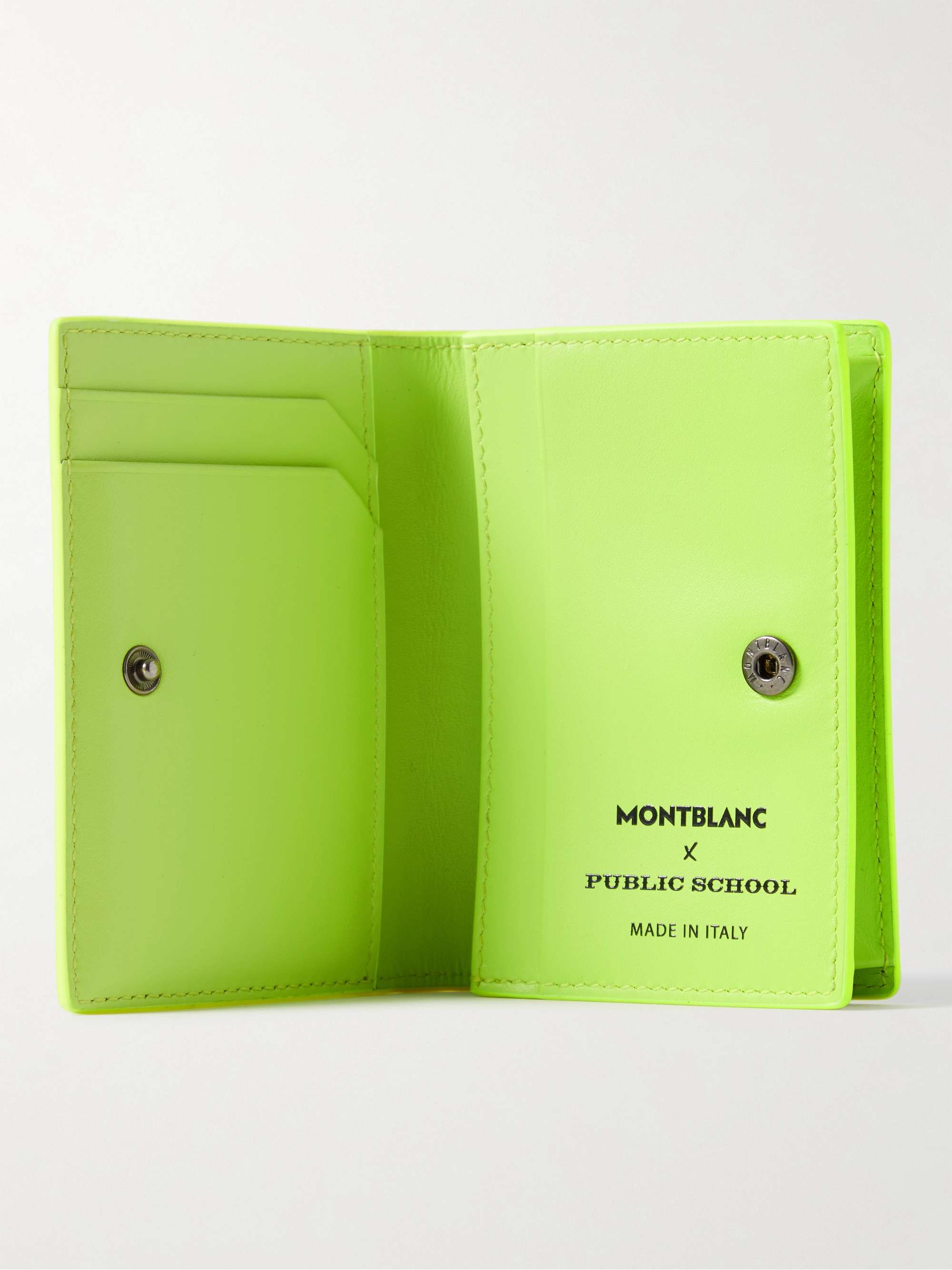 MONTBLANC + Public School Blue Spirit Full-Grain Leather Cardholder