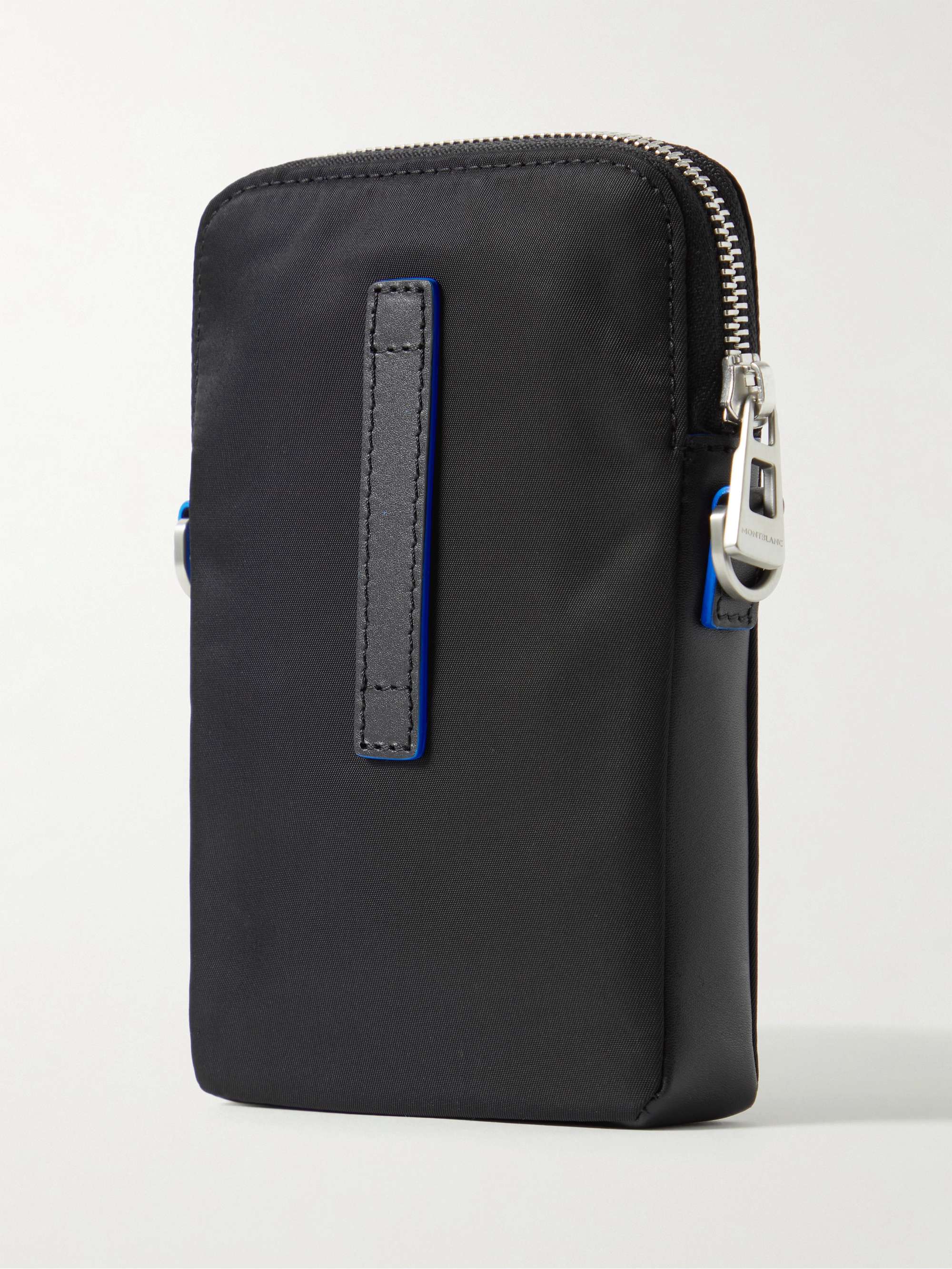 MONTBLANC Blue Spirit Leather-Trimmed ECONYL Messenger Bag