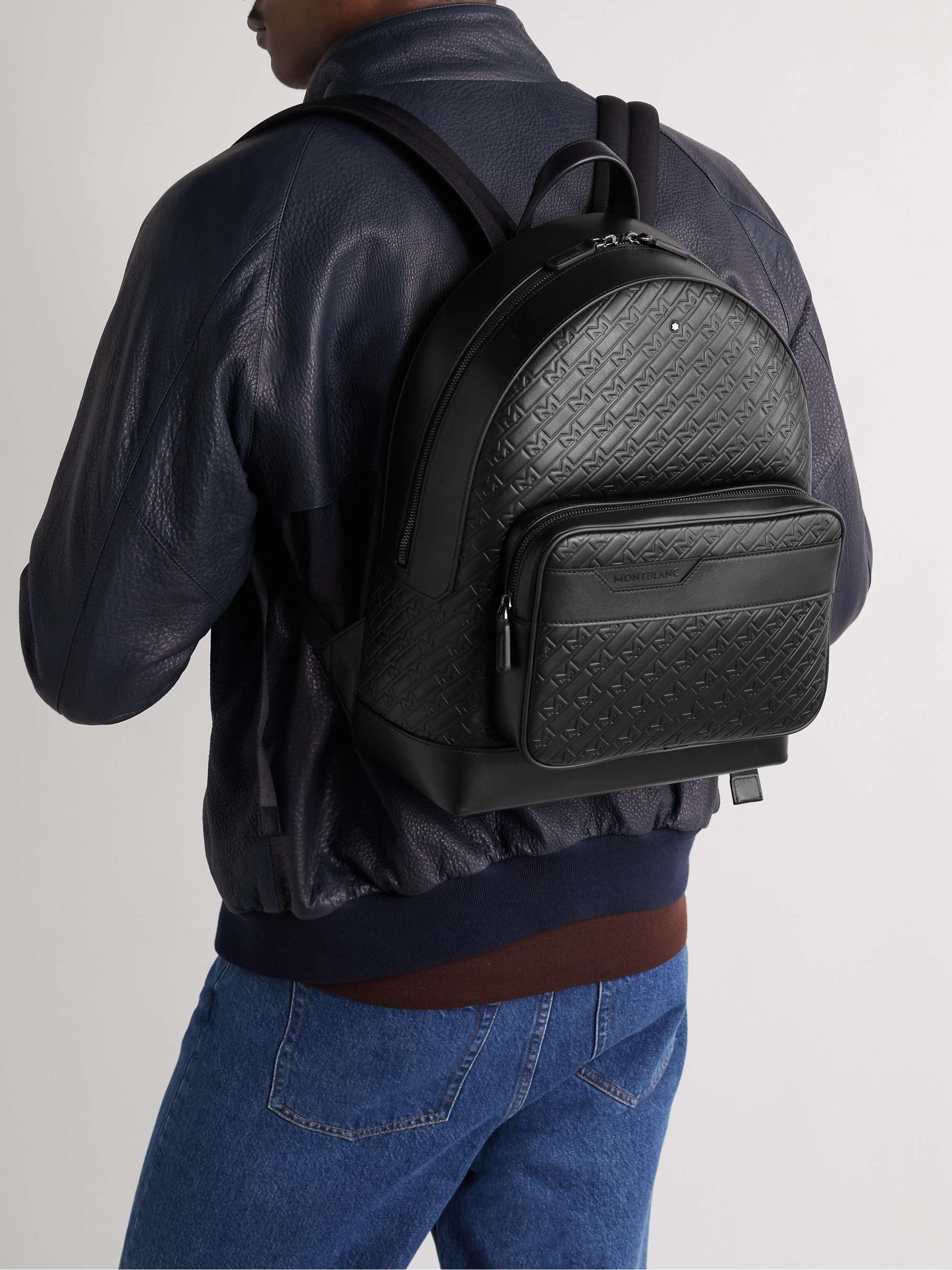 MONTBLANC M_Gram 4810 Logo-Embossed Leather Backpack