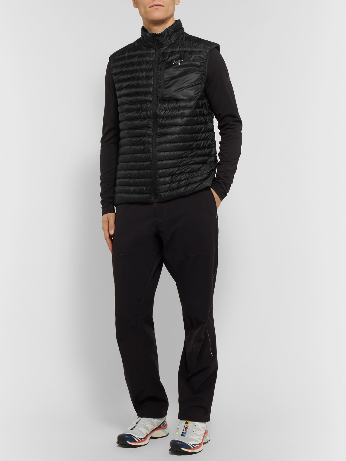 Arc'teryx Cerium Sl Quilted Shell Down Gilet In Black
