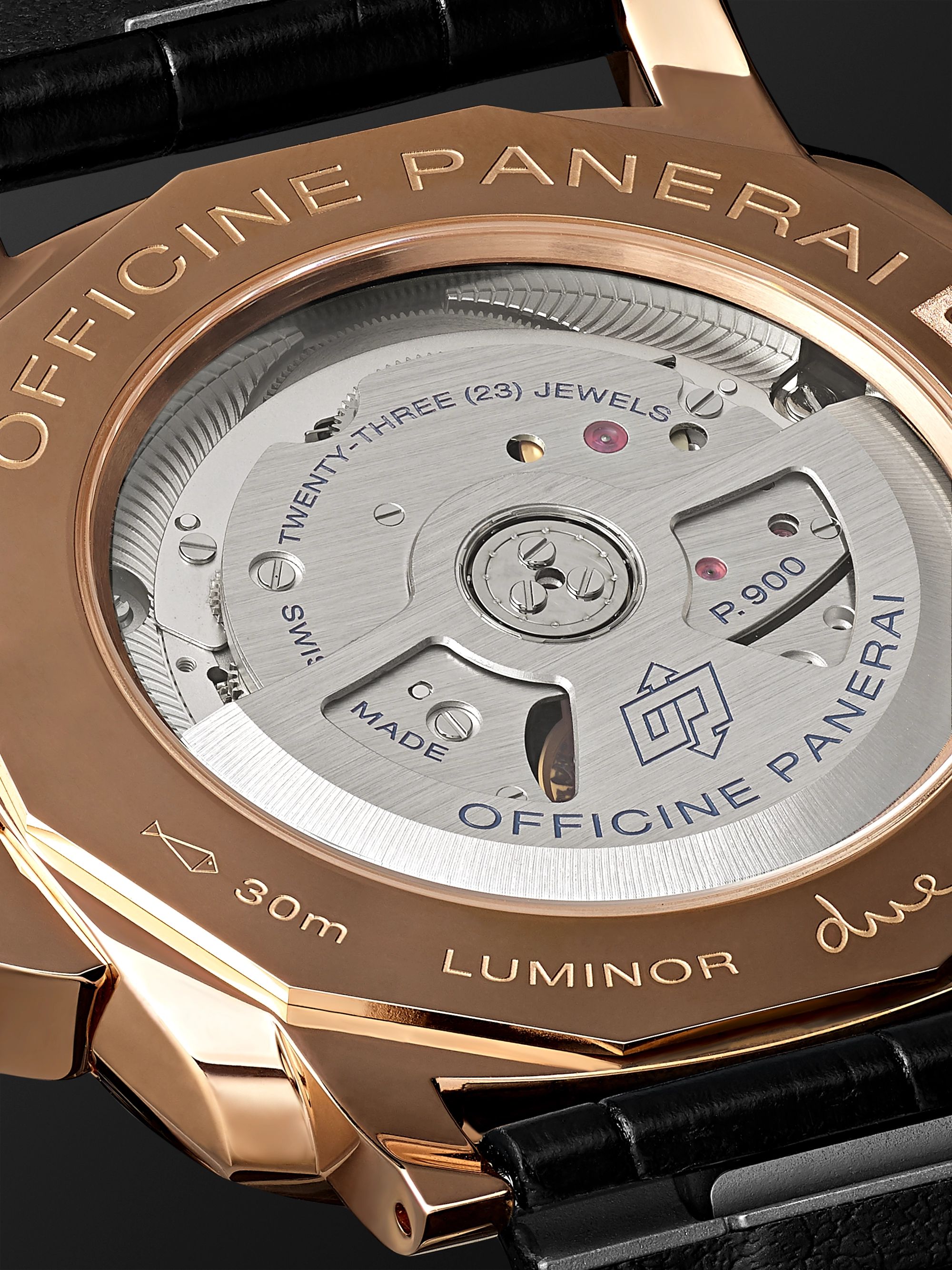 PANERAI Luminor Due Automatic 42mm Goldtech and Alligator Watch, Ref. No. PAM01041