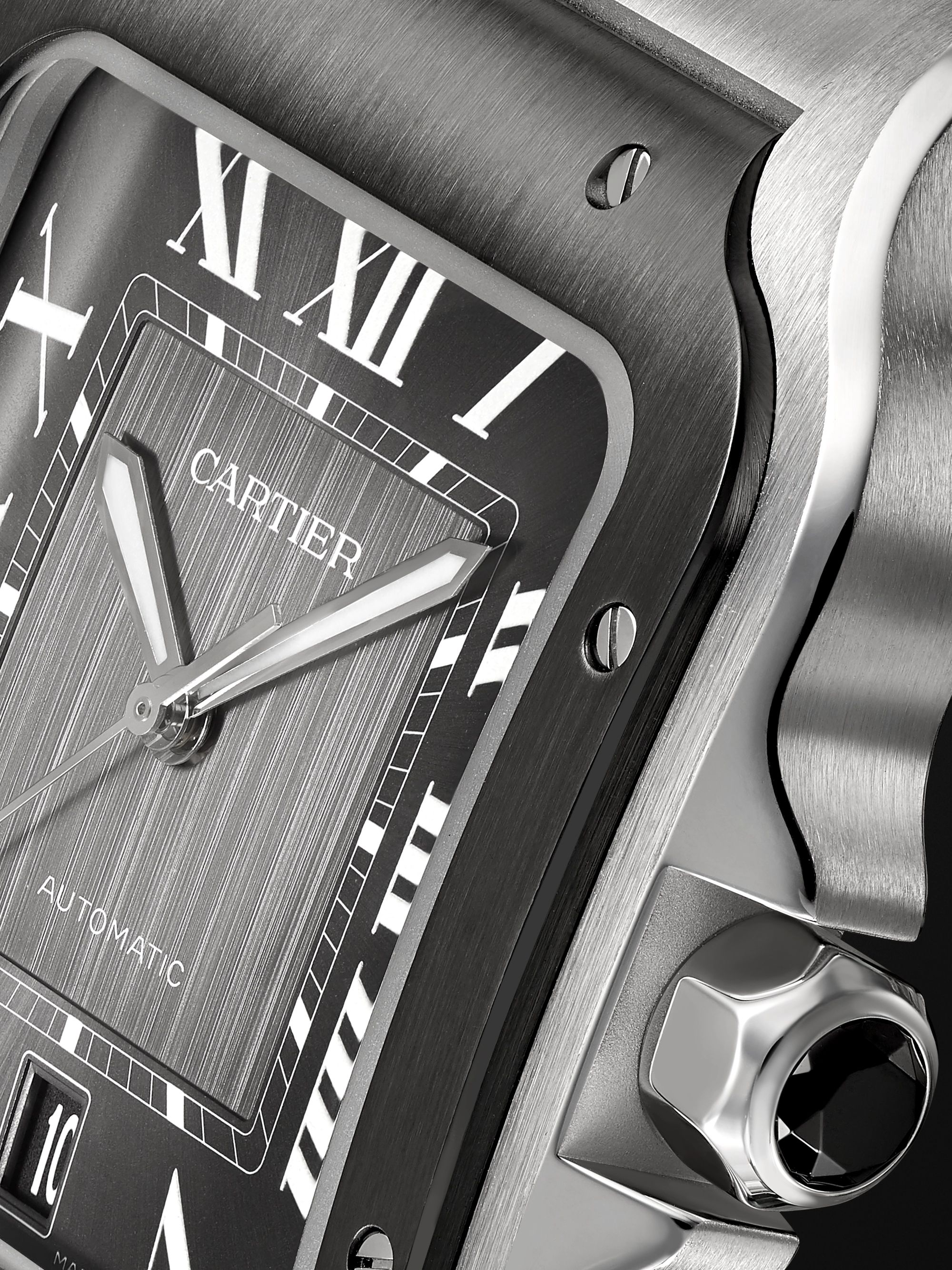 CARTIER Santos de Cartier Automatic 39.8mm Steel Watch, Ref. No. WSSA0037