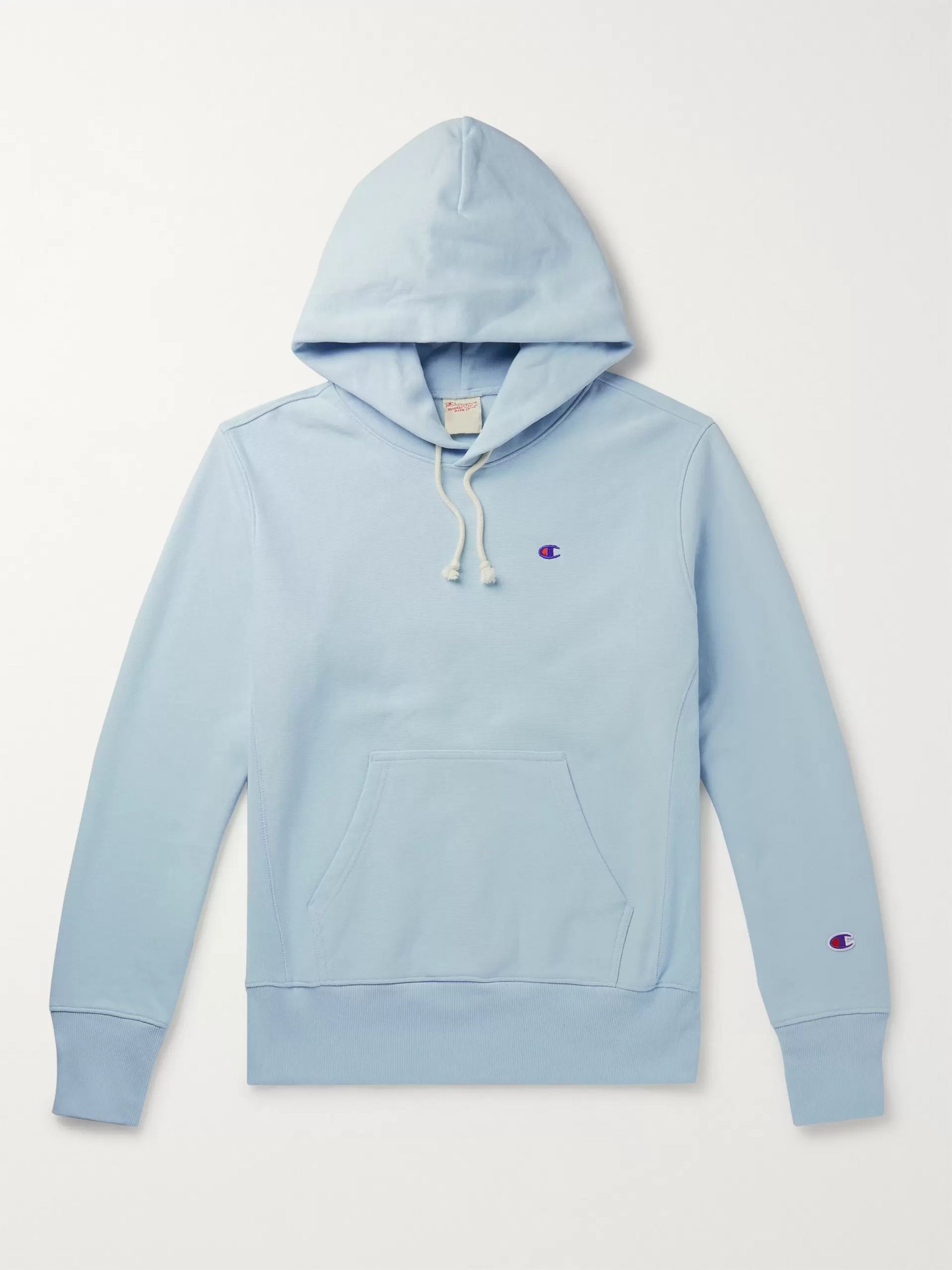 blue champion hoodie