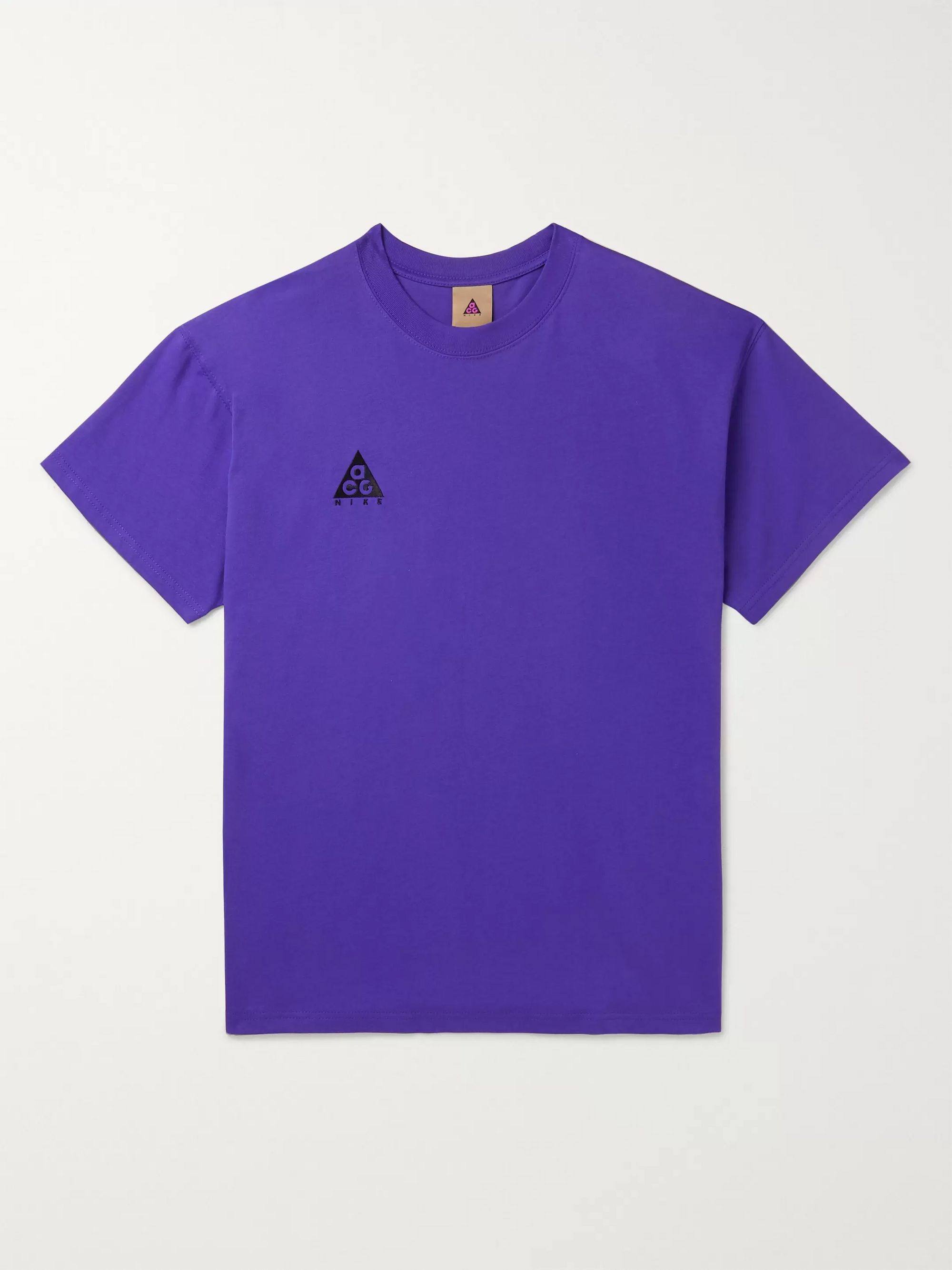 Purple ACG NRG Logo-Embroidered Cotton 