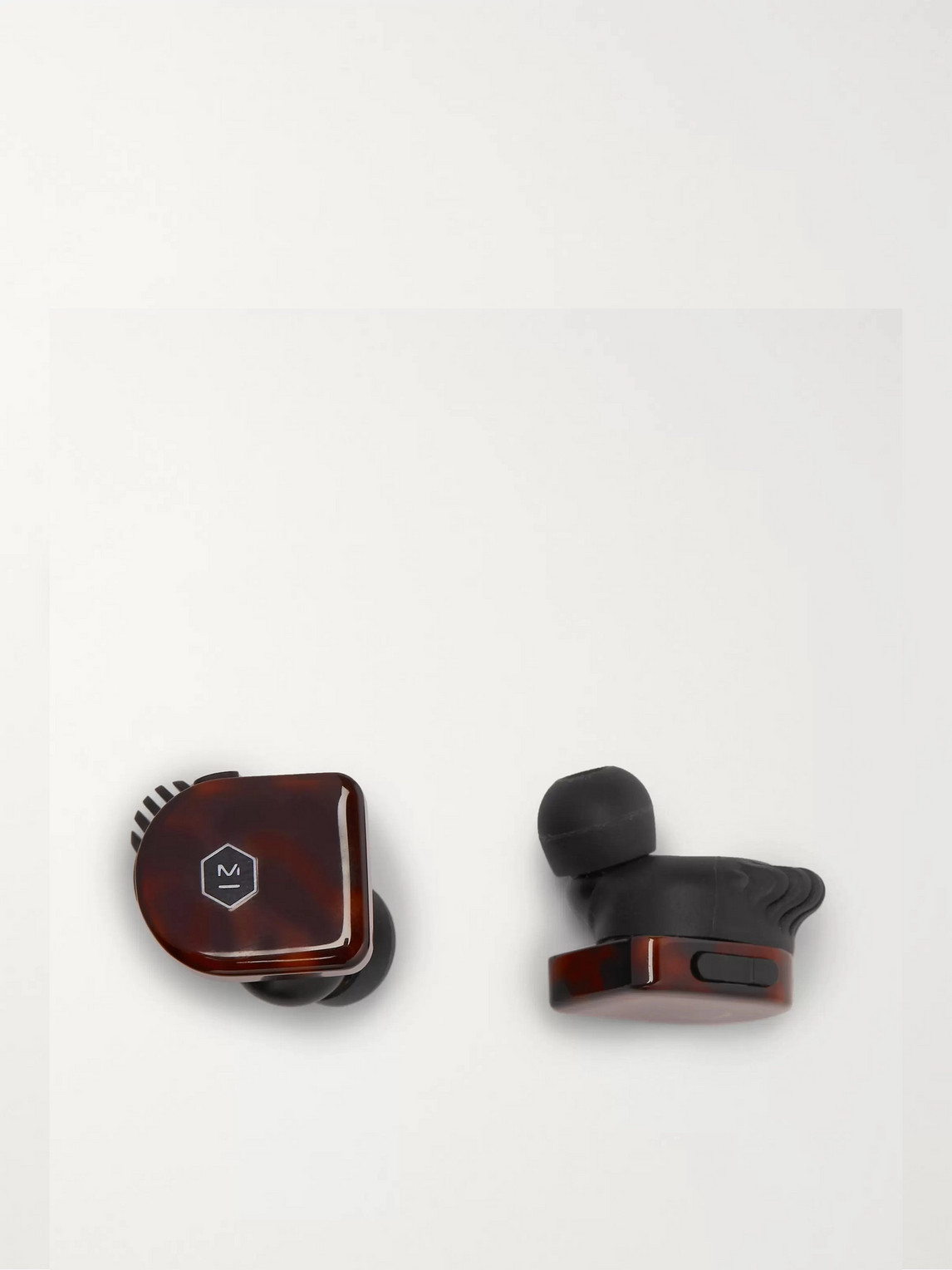 Master & Dynamic Mw07 Plus True Wireless Tortoiseshell Acetate In-ear Headphones In Brown