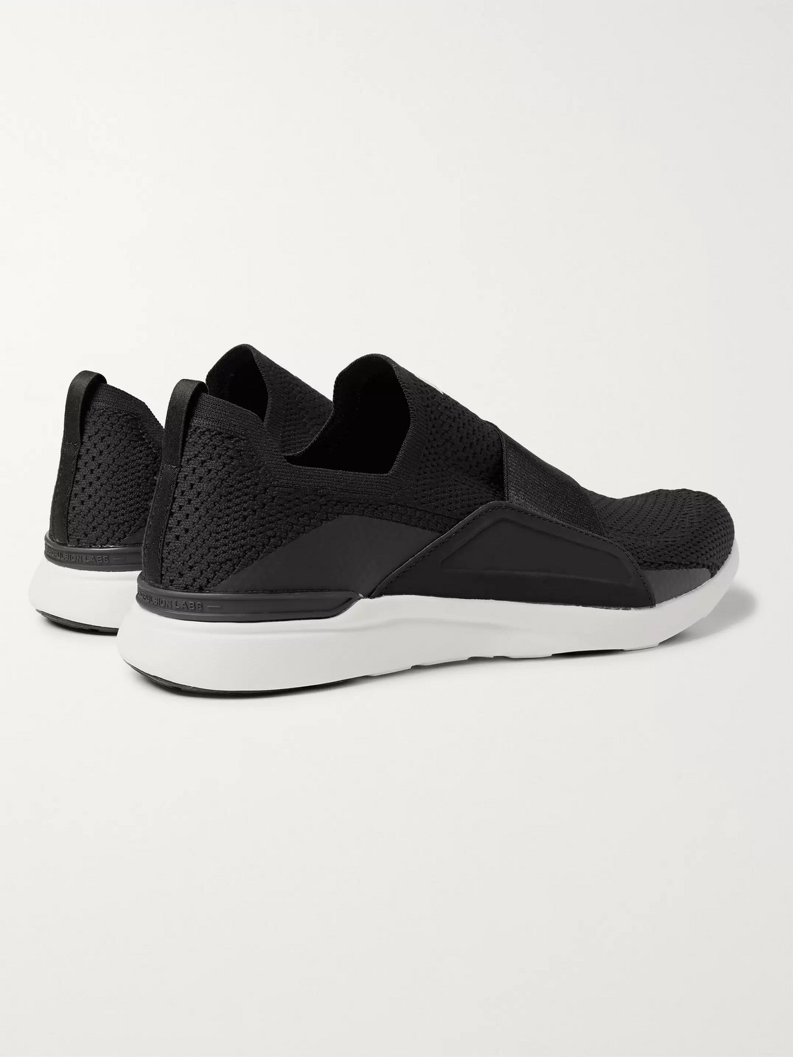 Shop Apl Athletic Propulsion Labs Bliss Techloom Slip-on Running Sneakers In Black