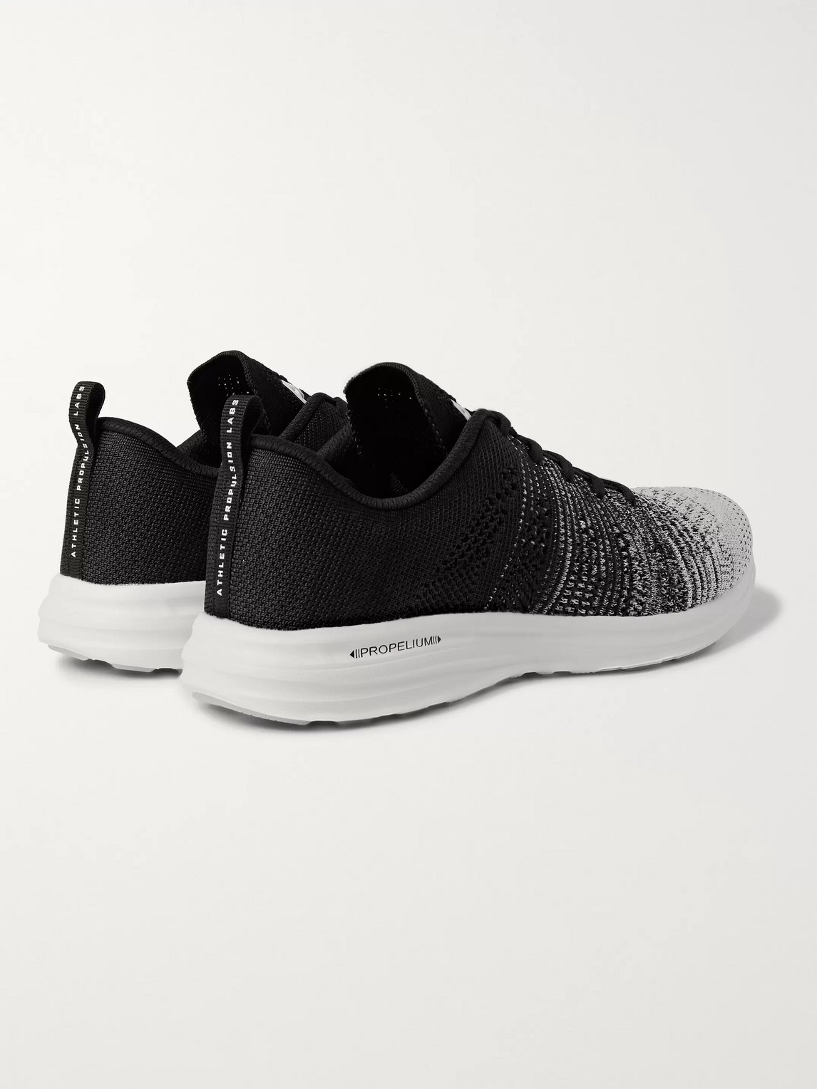 Shop Apl Athletic Propulsion Labs Pro Techloom Running Sneakers In Black