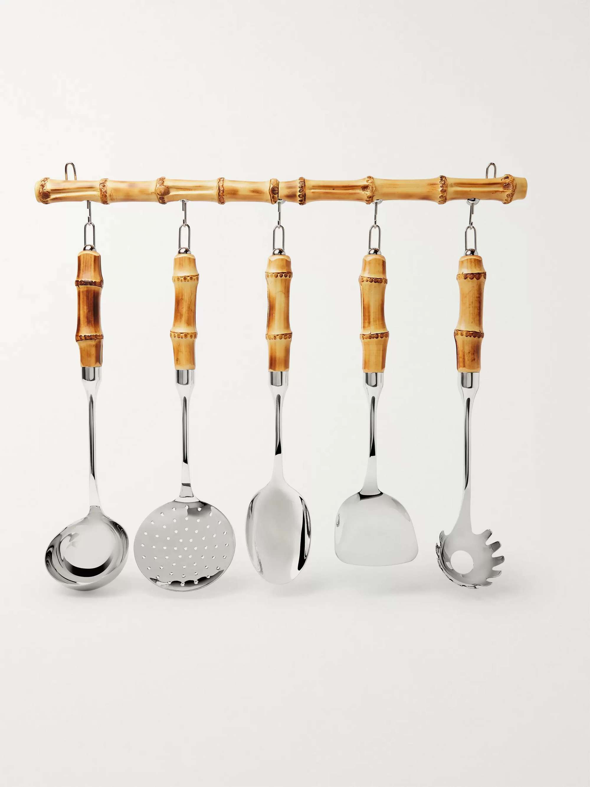mrporter.com | Stainless Steel and Bamboo Cookware Set