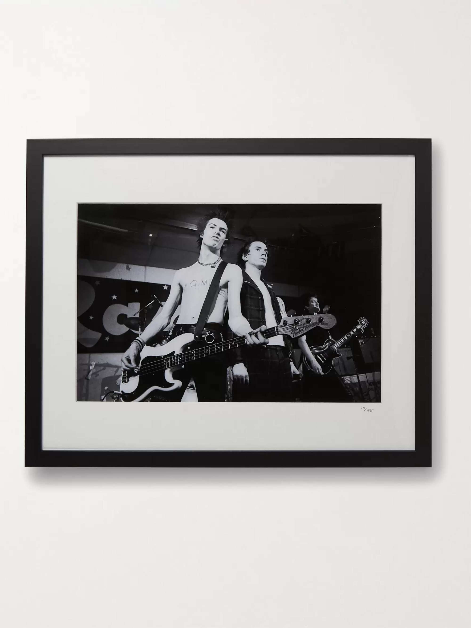 SONIC EDITIONS Framed 1978 The Sex Pistols Print, 16" x 20"