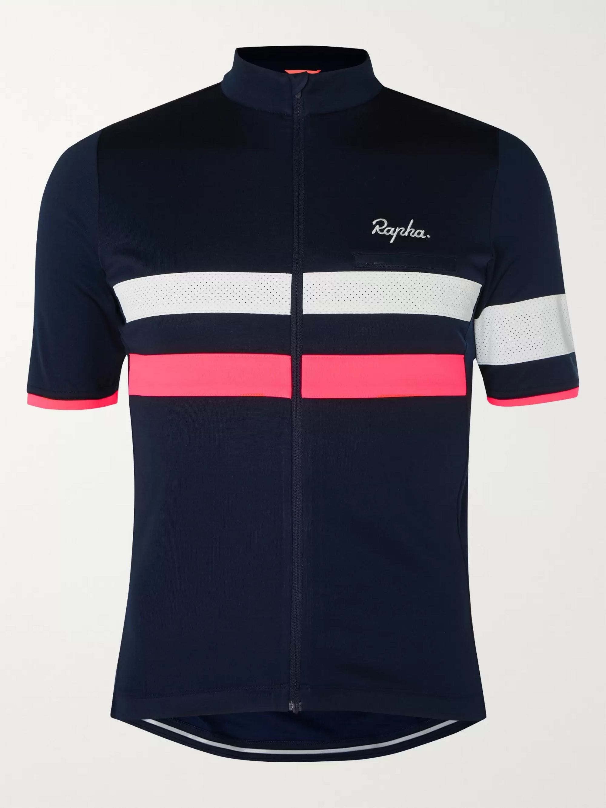 Navy Brevet Panelled Cycling Jersey 
