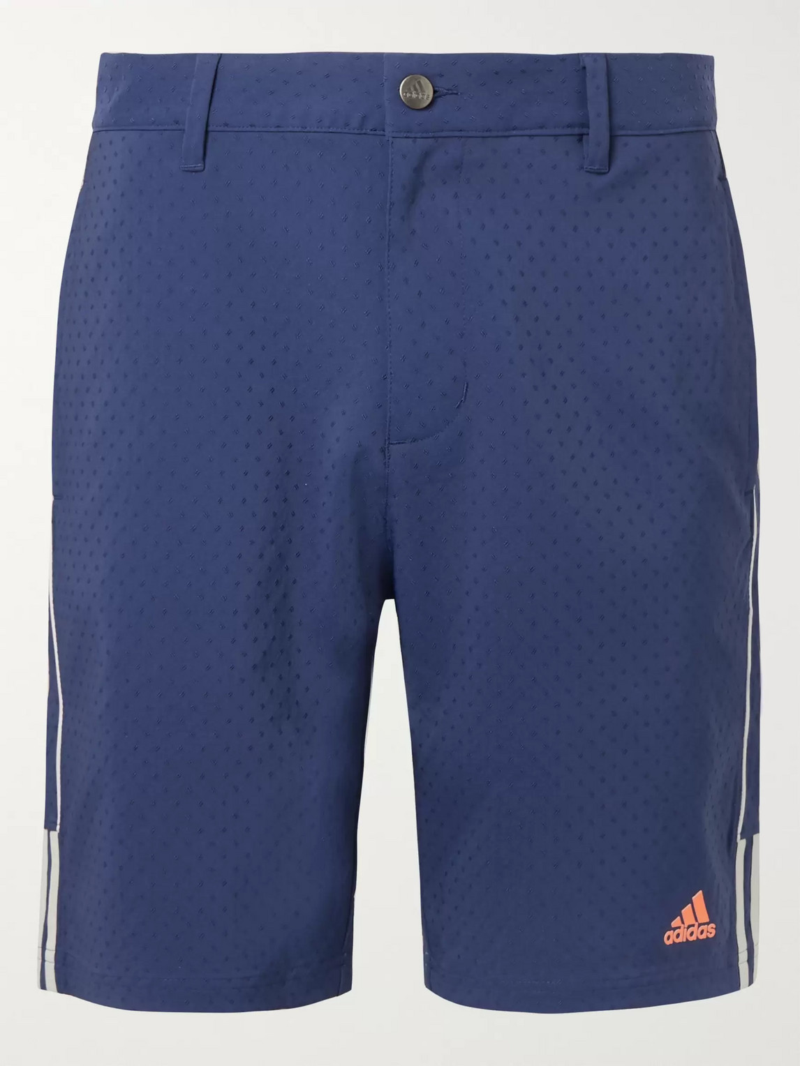 Adidas Golf Canvas-dobby Golf Shorts In Blue