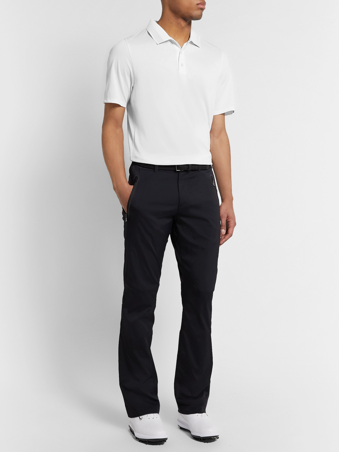Kjus Luan Slim-fit Stretch-jersey Golf Polo Shirt In White