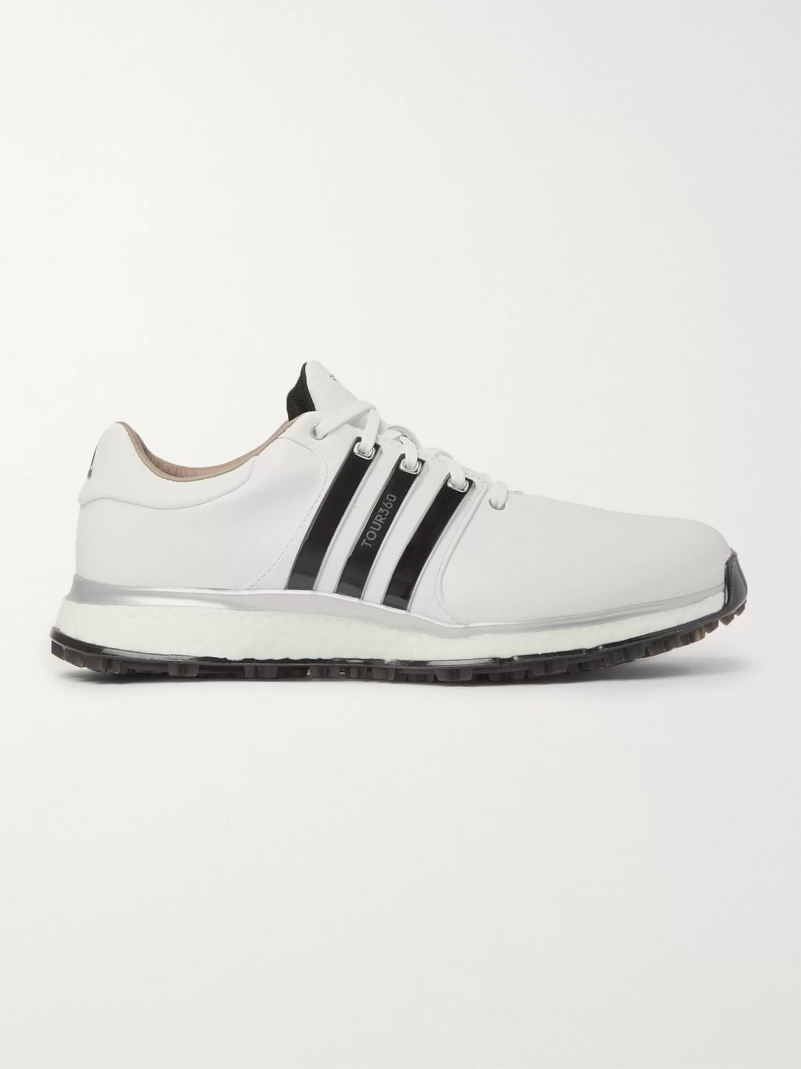 Adidas Golf Tour360 Xt-sl Leather And Mesh Golf Shoes In White