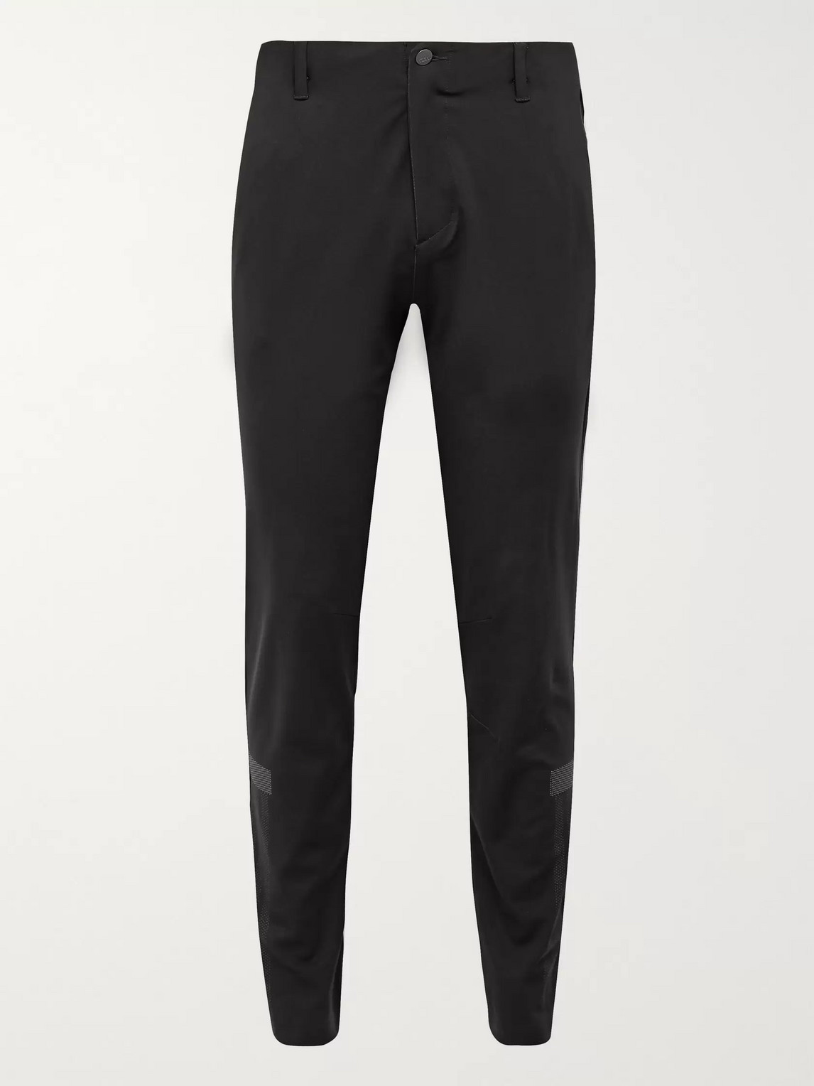 Adidas Golf Slim-fit Tapered Warp Knit Golf Trousers In Black