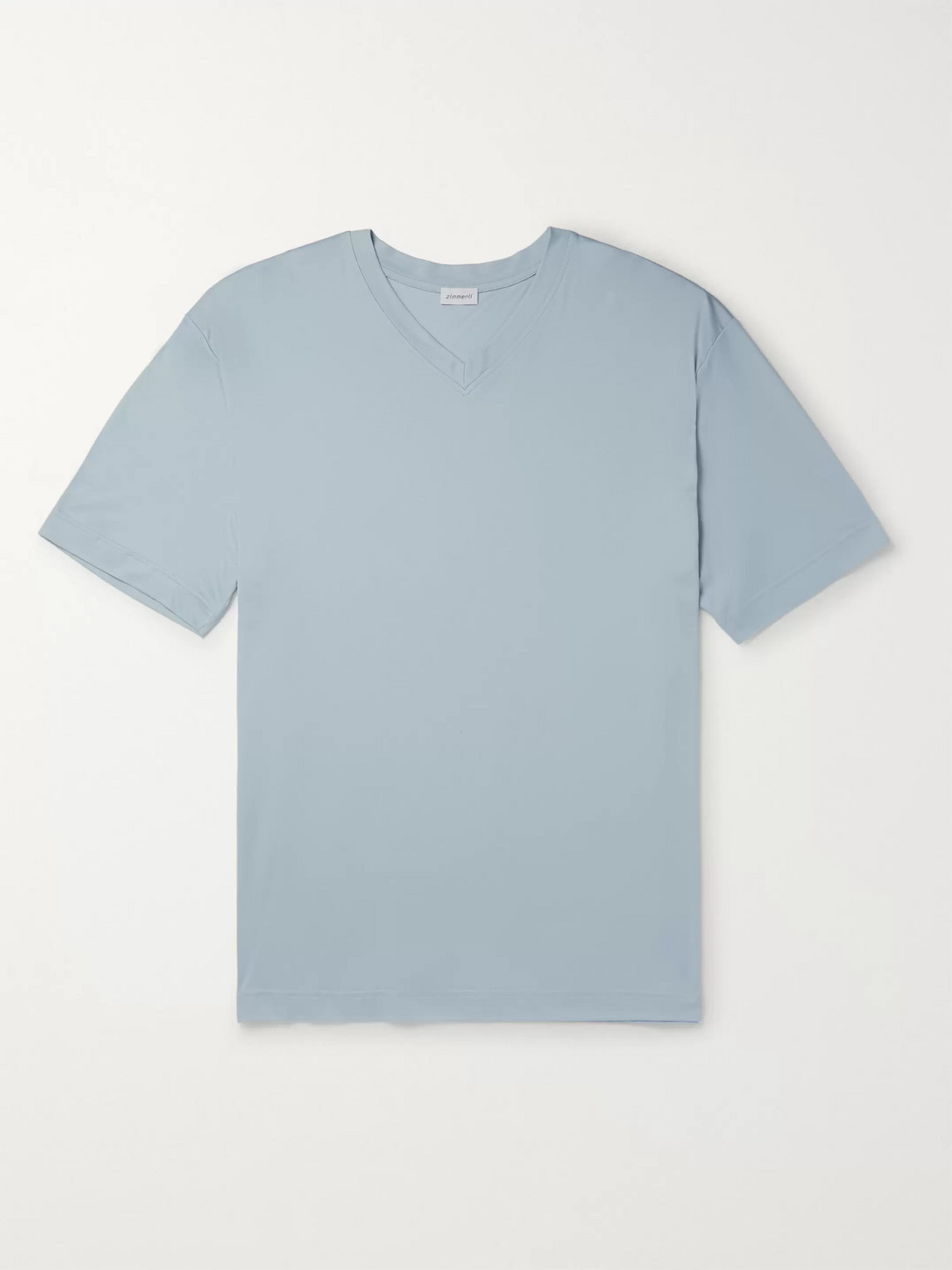 Zimmerli Lyocell T-shirt In Blue