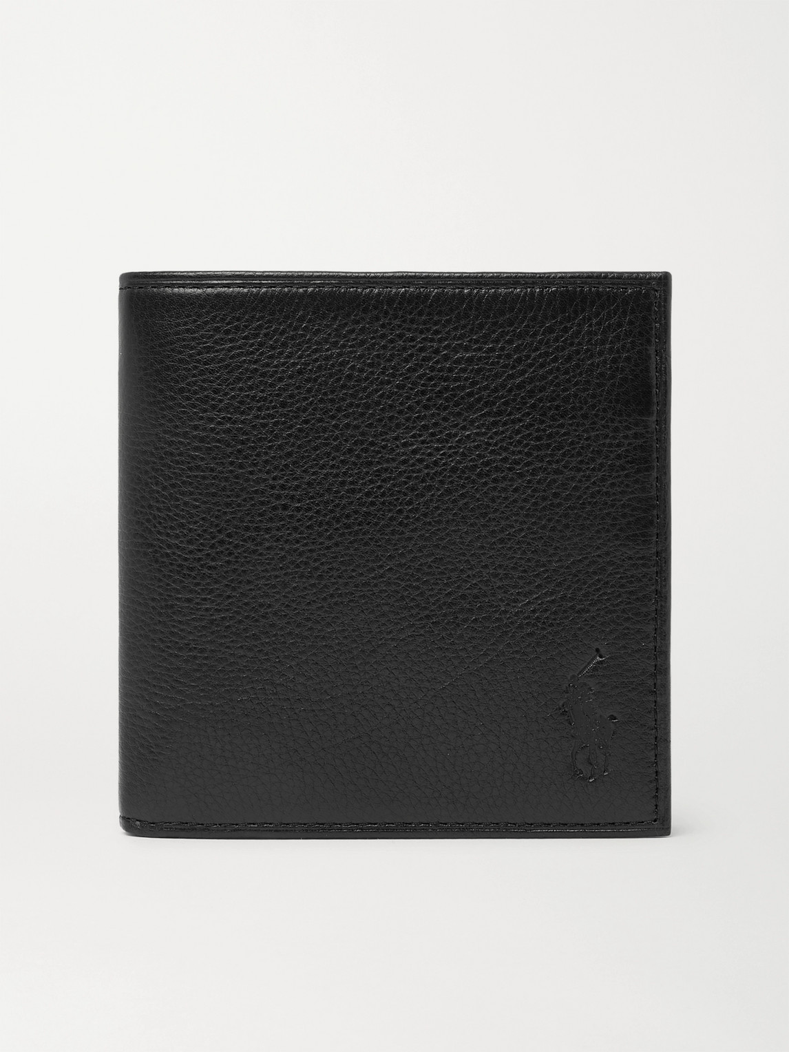 Polo Ralph Lauren Full-grain Leather Billfold Wallet In Black