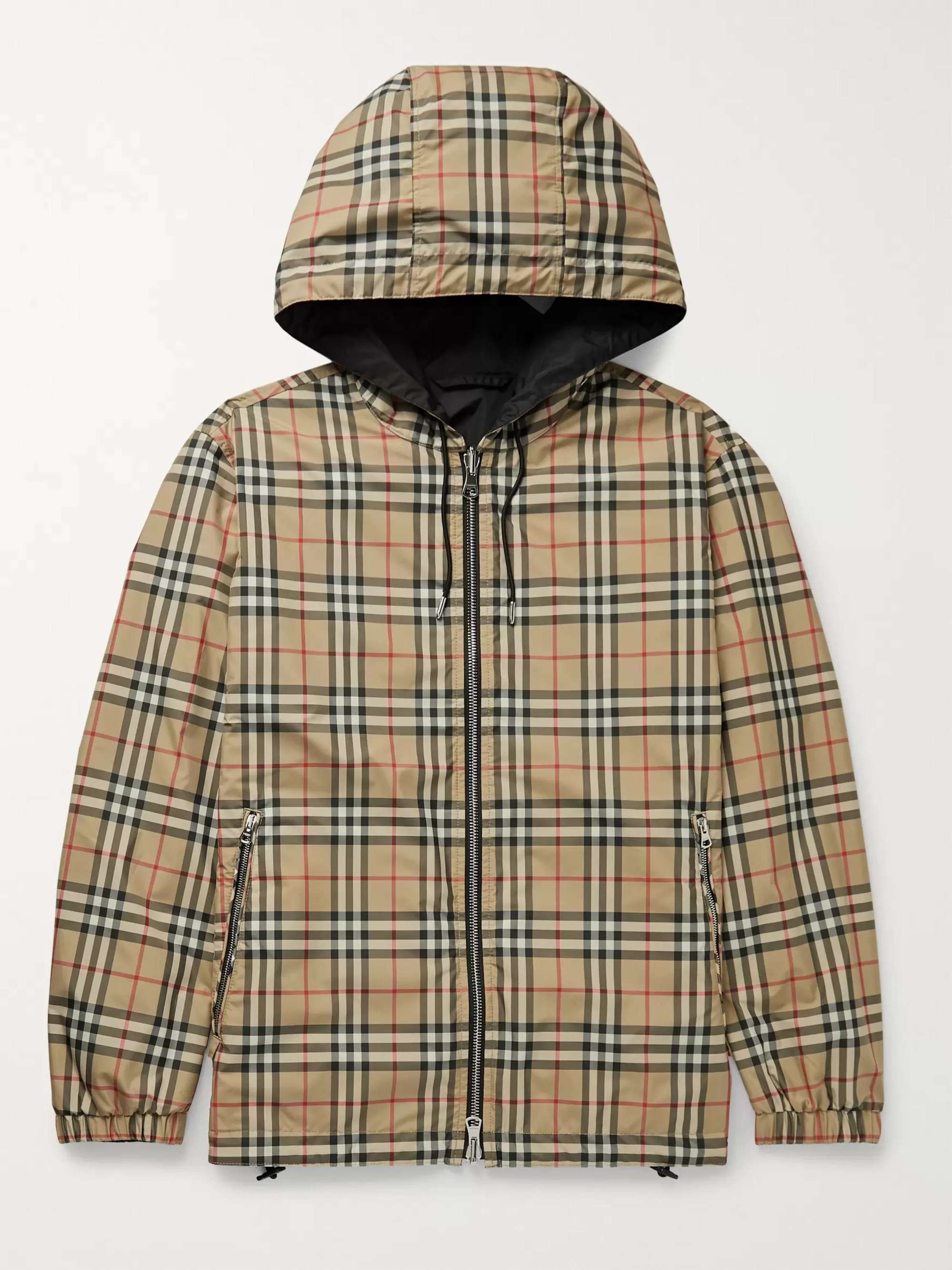 Tan Reversible Checked and Jacket | BURBERRY MR PORTER