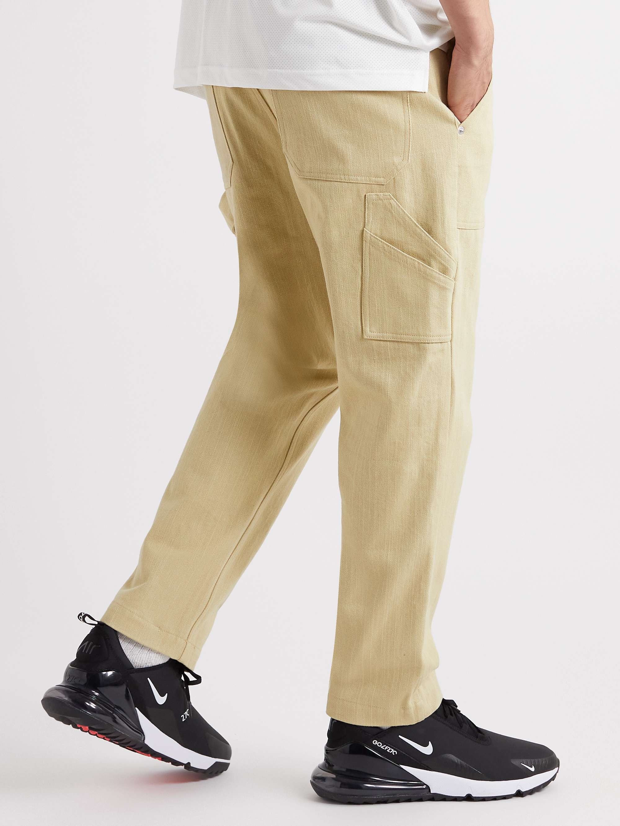 MALBON GOLF Bon Straight-Leg Cotton-Drill Golf Trousers