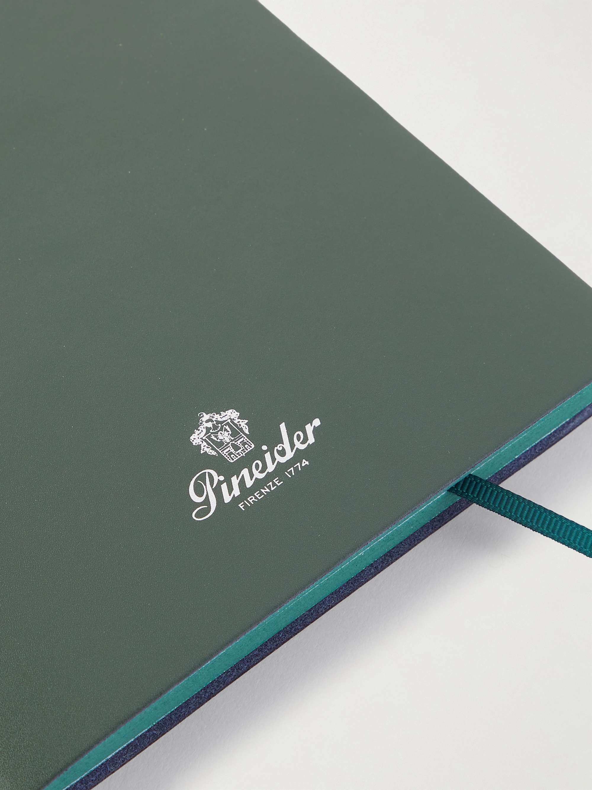 PINEIDER Blues Notes Printed Leather Notebook