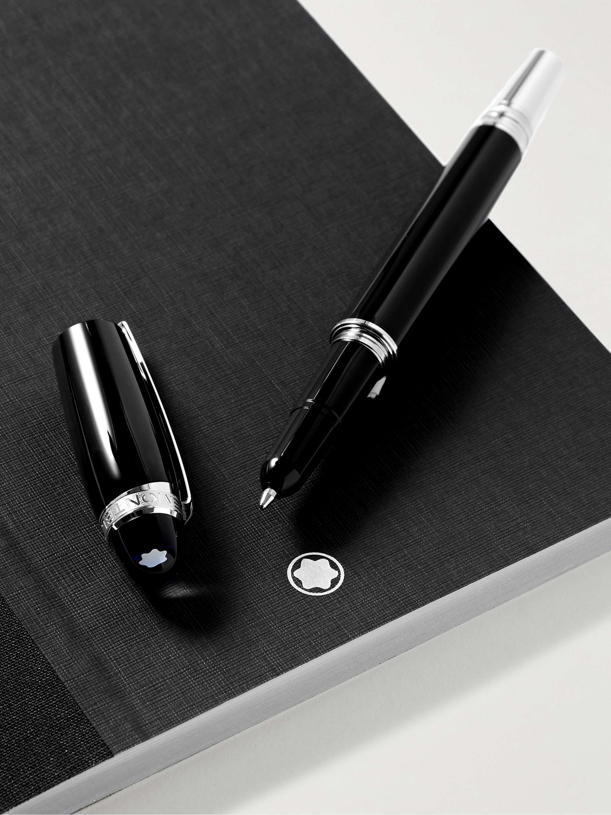 MONTBLANC Augmented Paper Cross-Grain Leather Notebook and Pen Set