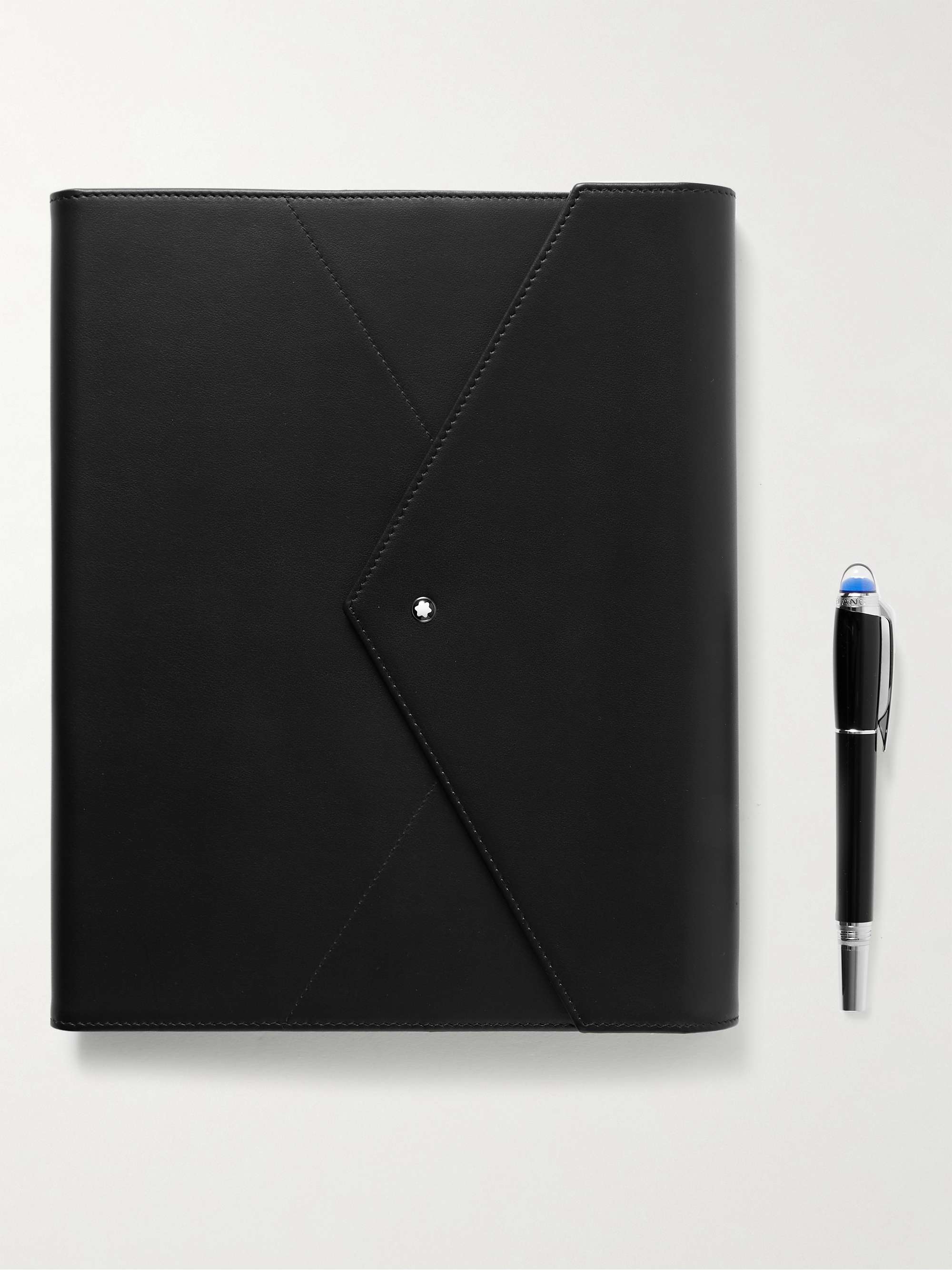 MONTBLANC Augmented Paper Cross-Grain Leather Notebook and Pen Set