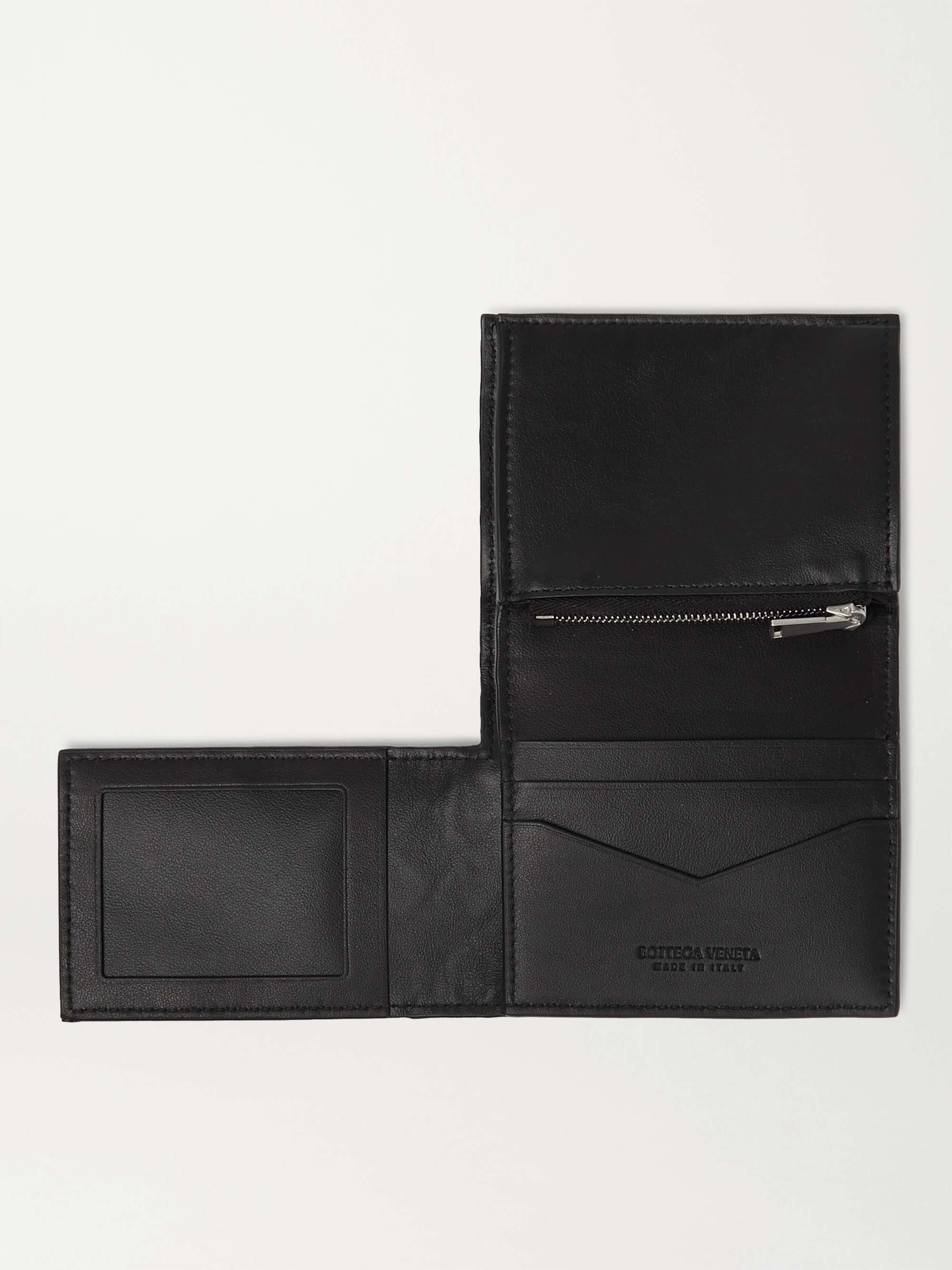 BOTTEGA VENETA Intrecciato Leather Trifold Wallet