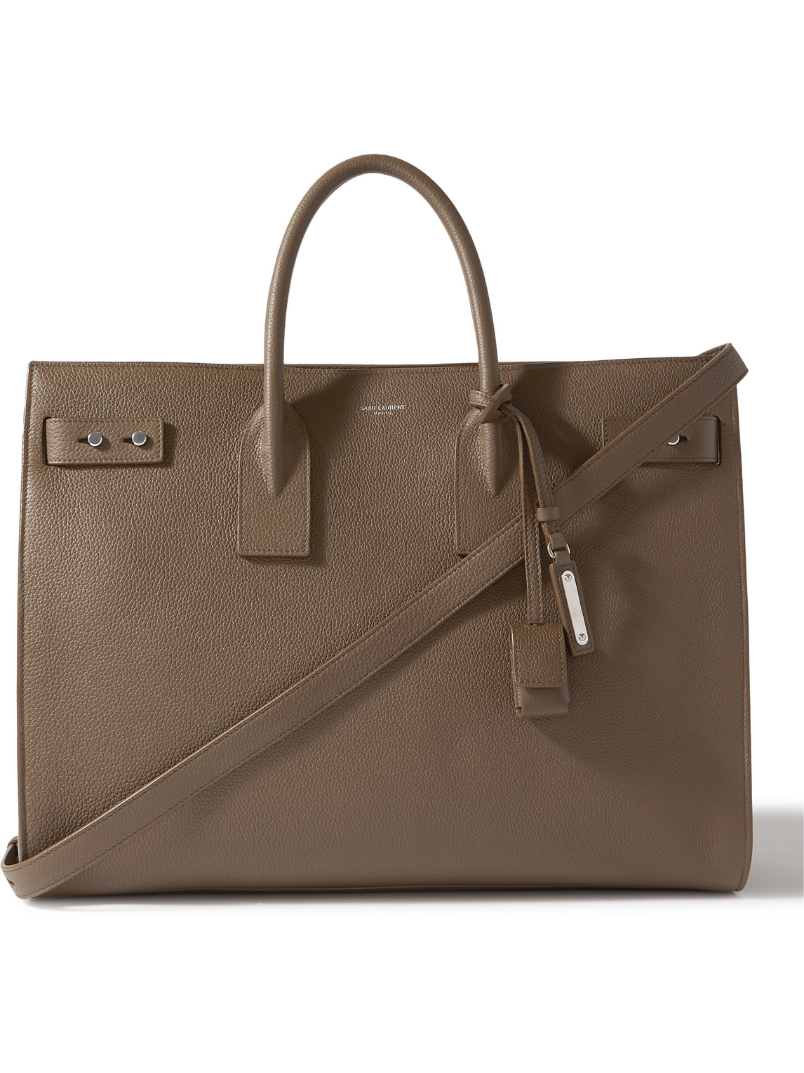 Mens Tote bags Saint Laurent Tote bags Saint Laurent Sac De Jour Thin Large Leather Bag in Brown for Men 