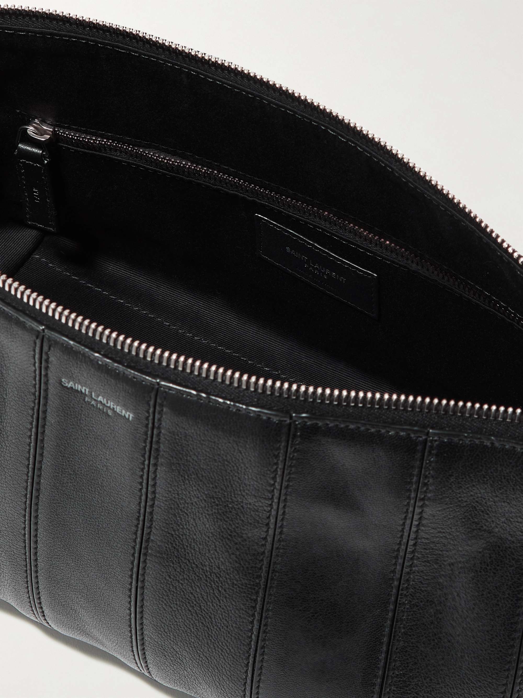 SAINT LAURENT Blitz Leather Messenger Bag