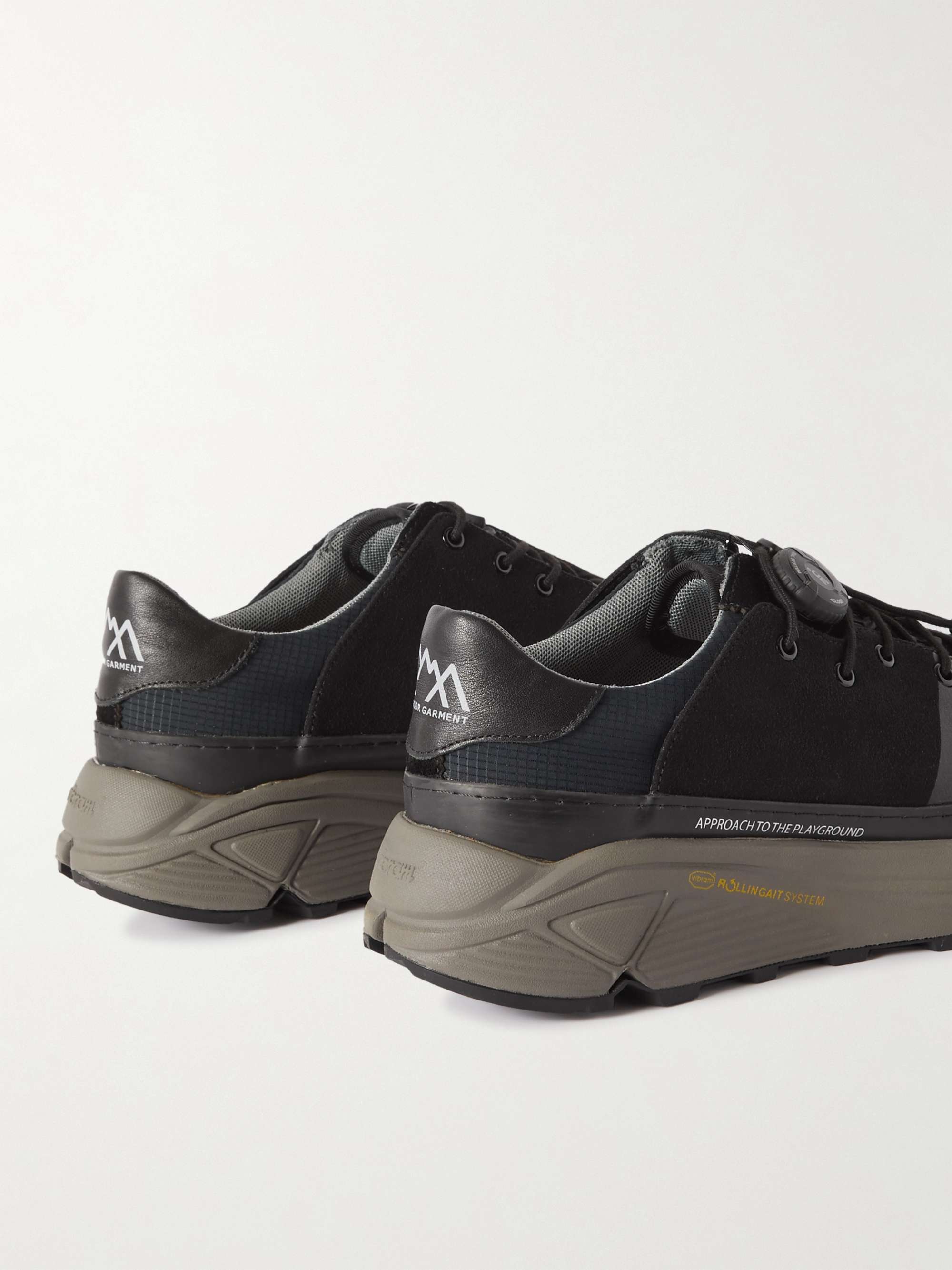 COMFY OUTDOOR GARMENT Approach Mesh and Vegan Leather Sneakers