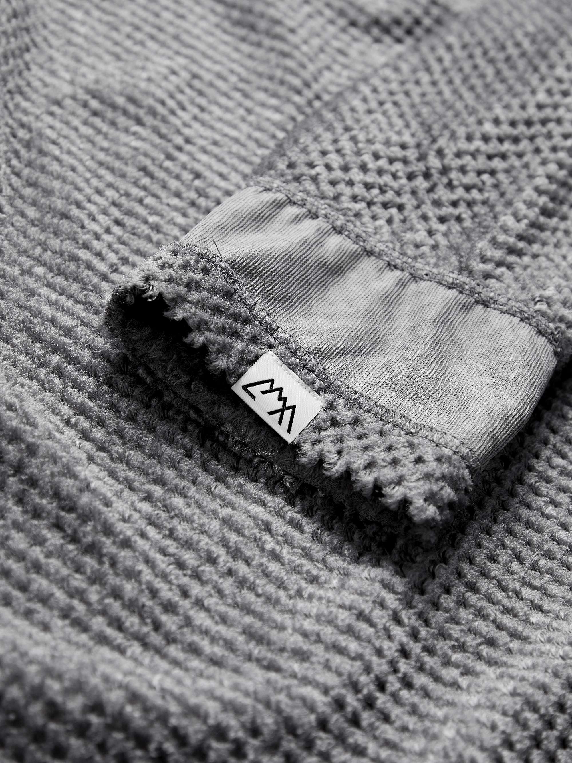 COMFY OUTDOOR GARMENT Logo-Appliquéd Shell-Trimmed Fleece Sweatshirt