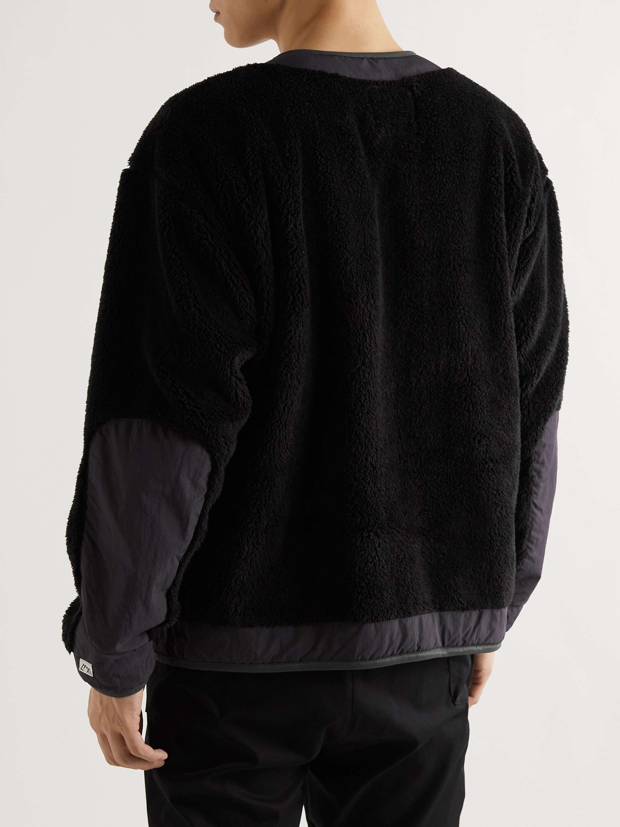 COMFY OUTDOOR GARMENT Panelled Fleece and Shell Sweatshirt