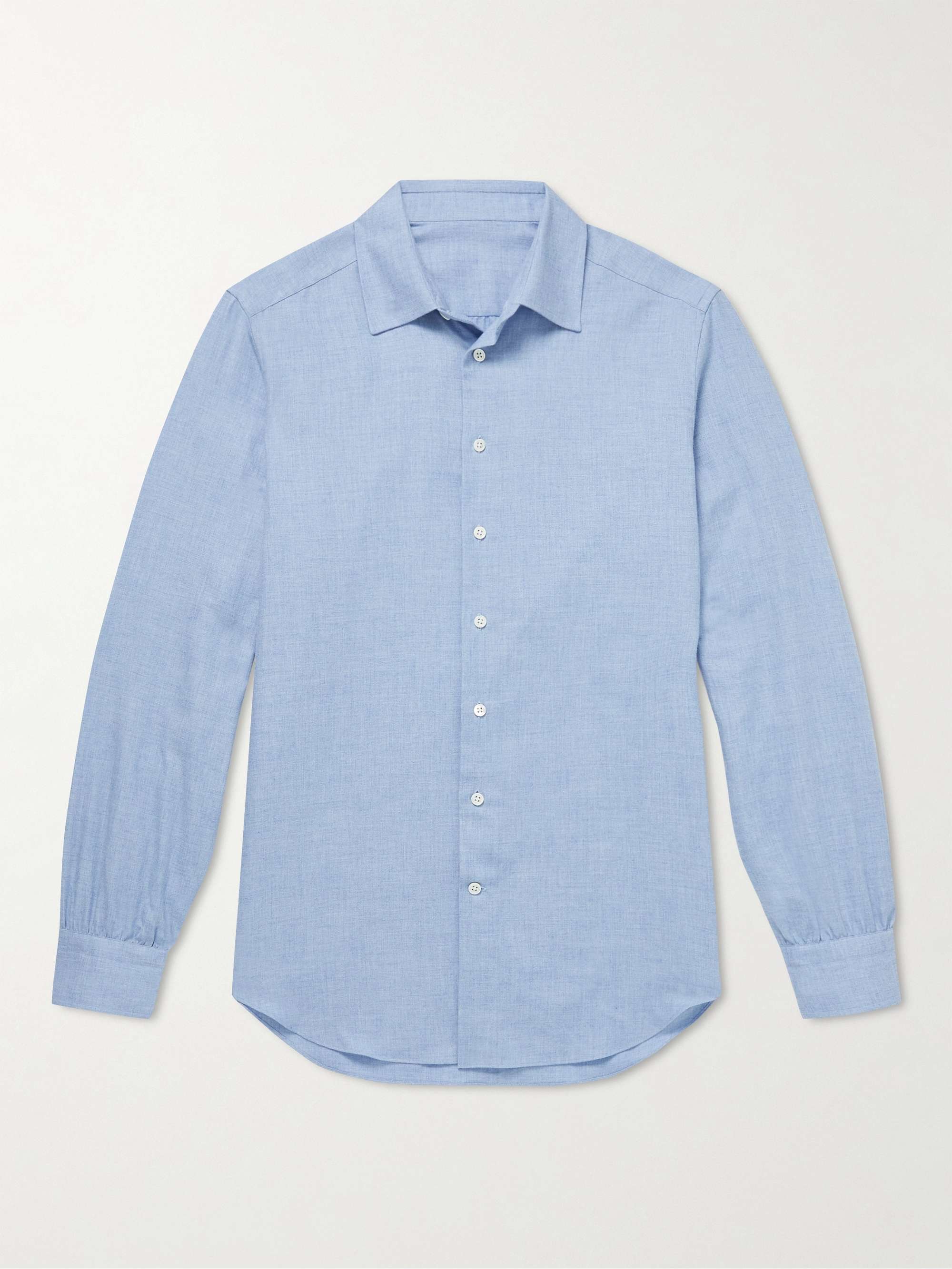 ANDERSON & SHEPPARD Cotton and Cashmere-Blend Shirt