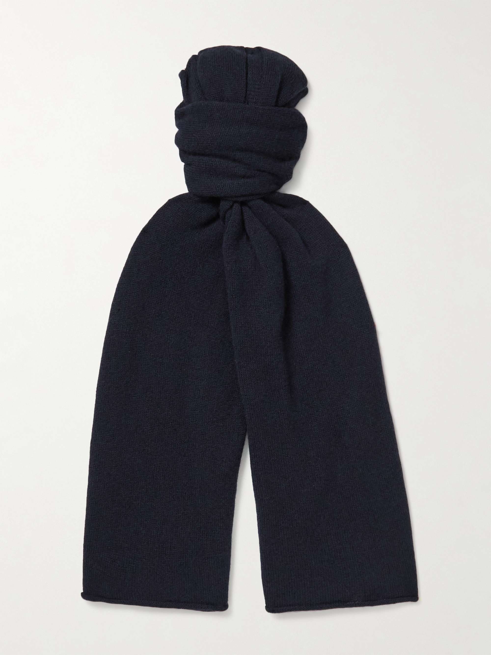 ANDERSON & SHEPPARD Ribbed Cashmere Scarf
