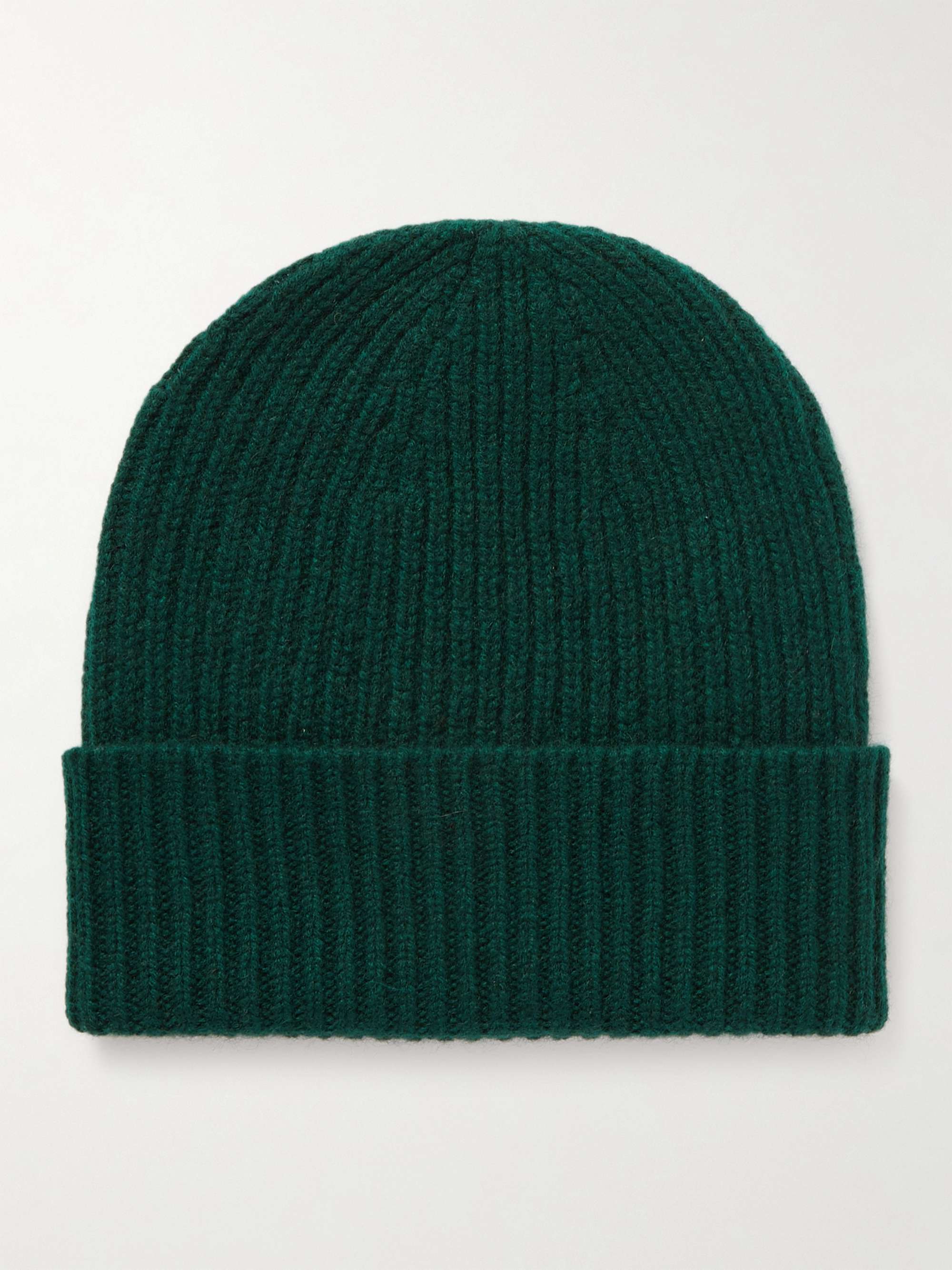 ANDERSON & SHEPPARD Ribbed Cashmere Beanie