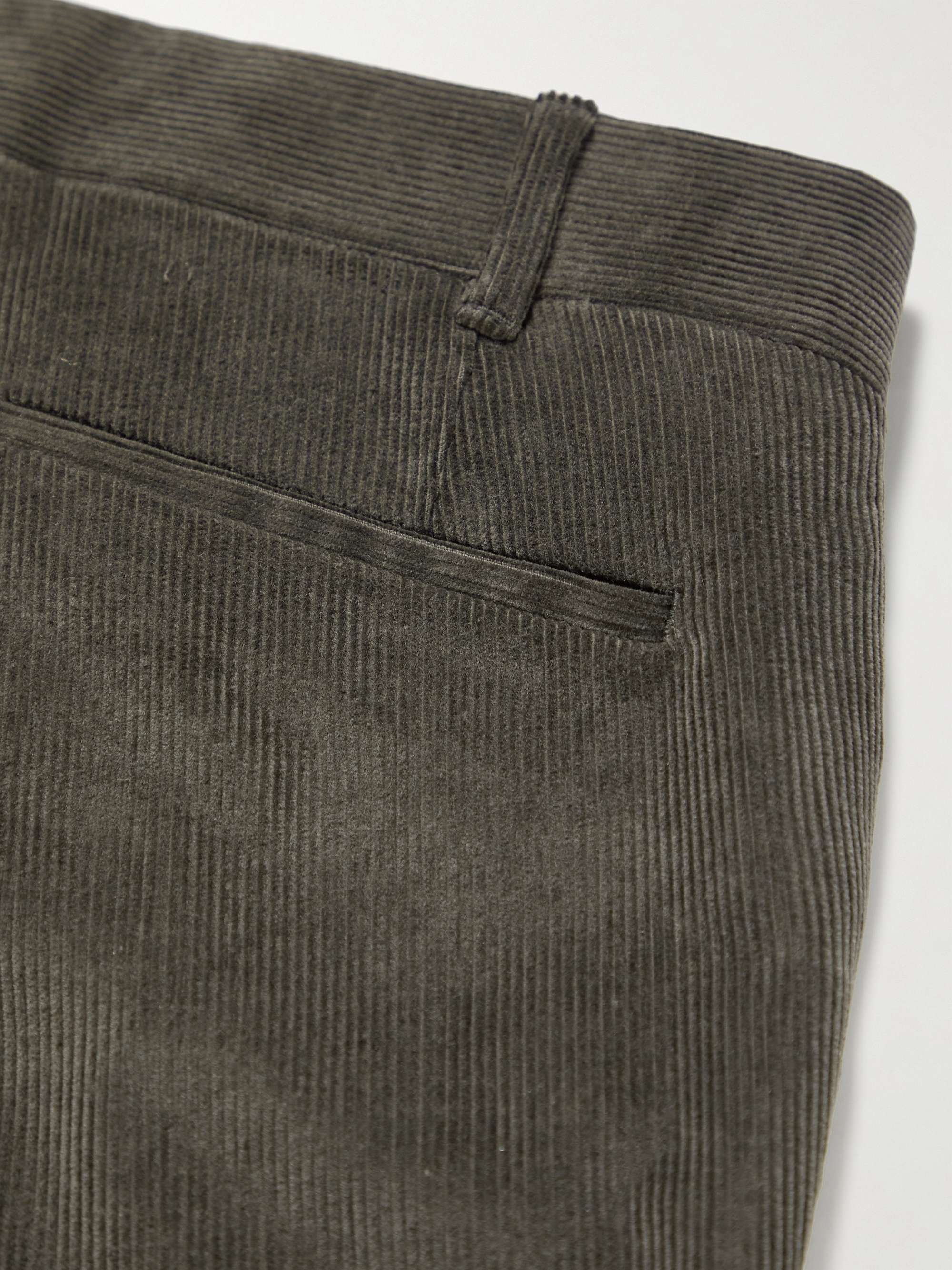 ANDERSON & SHEPPARD Slim-Fit Cotton-Corduroy Trousers