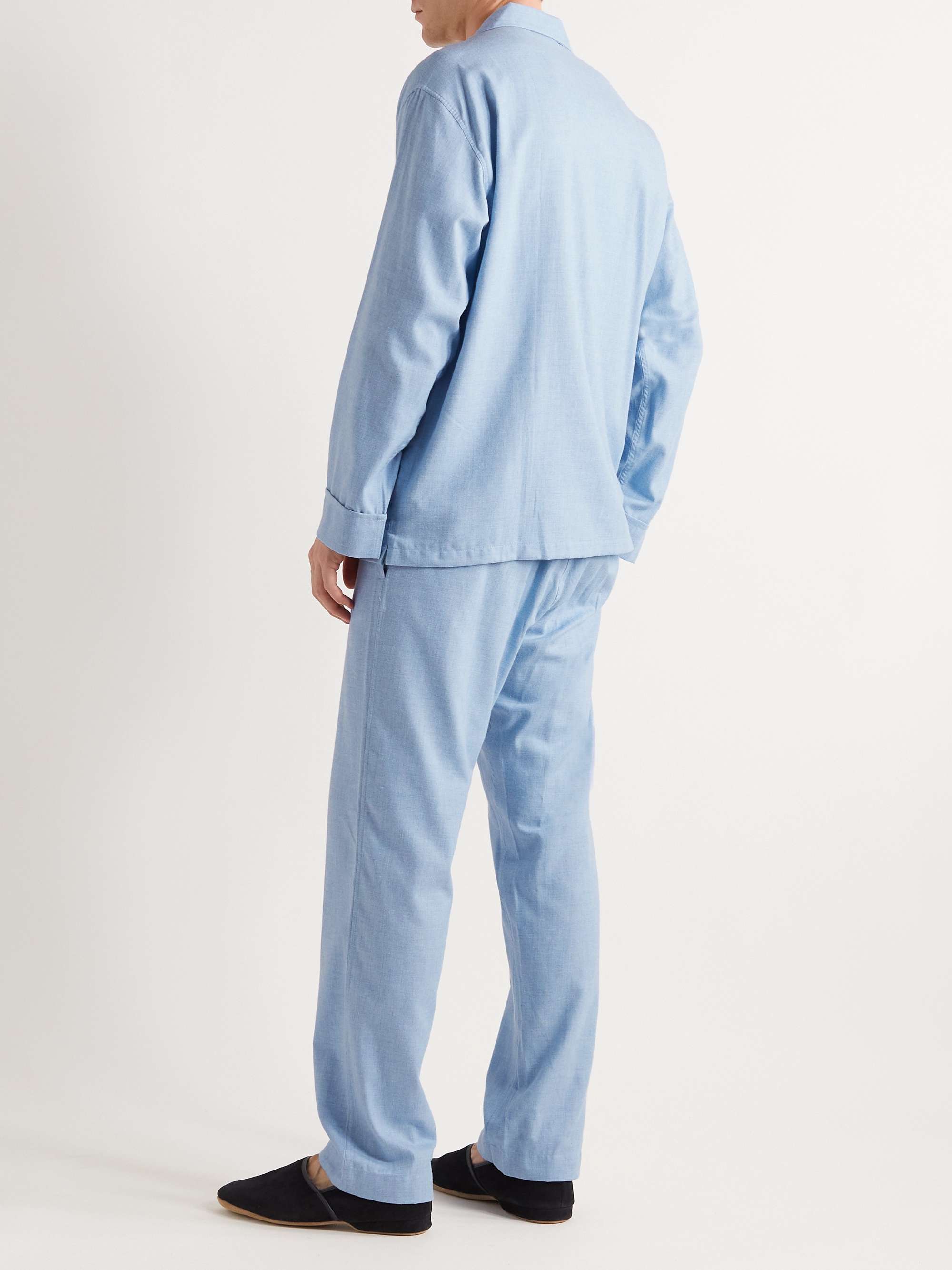 ANDERSON & SHEPPARD Cotton and Cashmere-Blend Pyjama Set