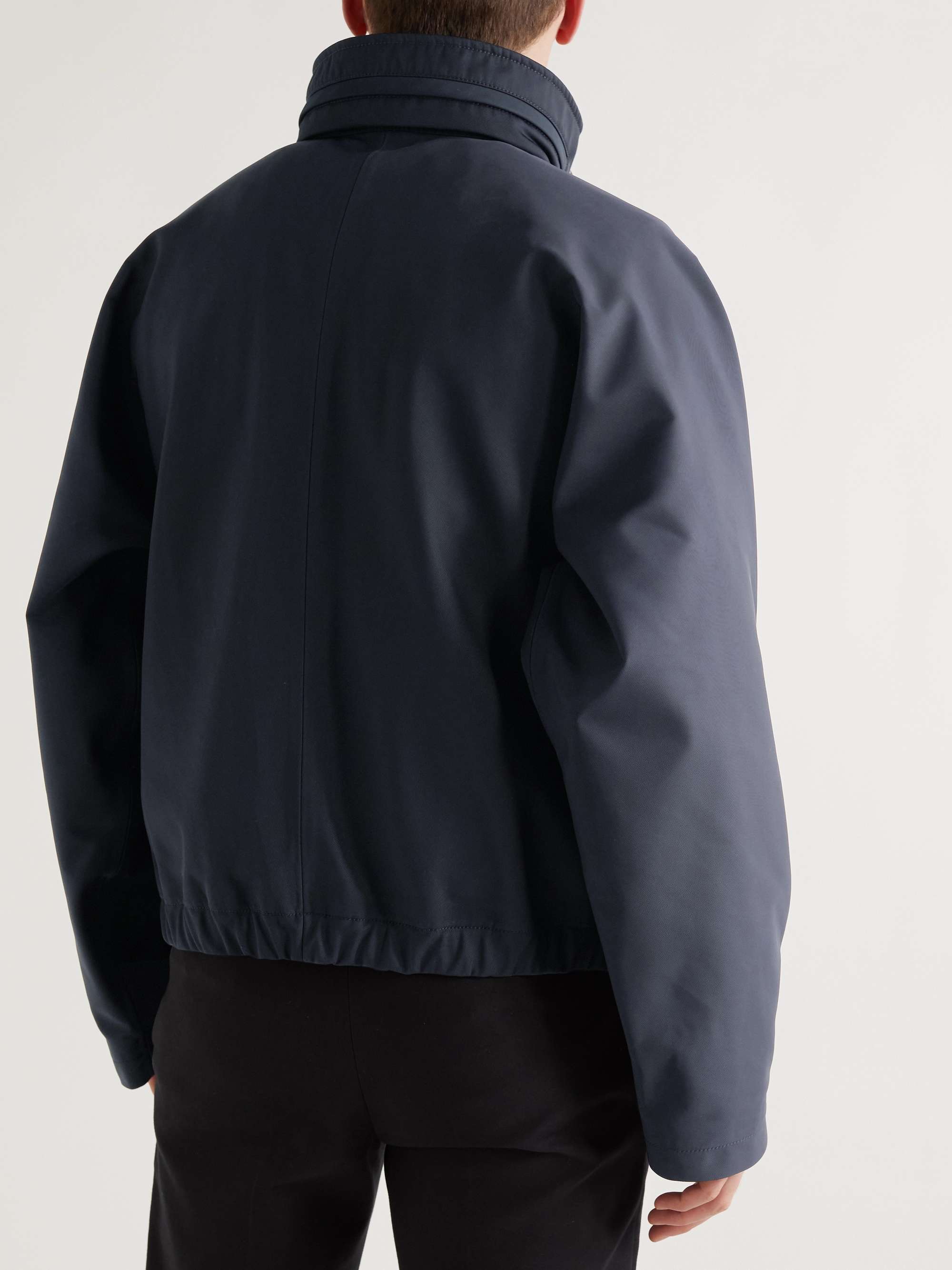 GIORGIO ARMANI Tech-Twill Jacket with Detachable Padded Shell Gilet
