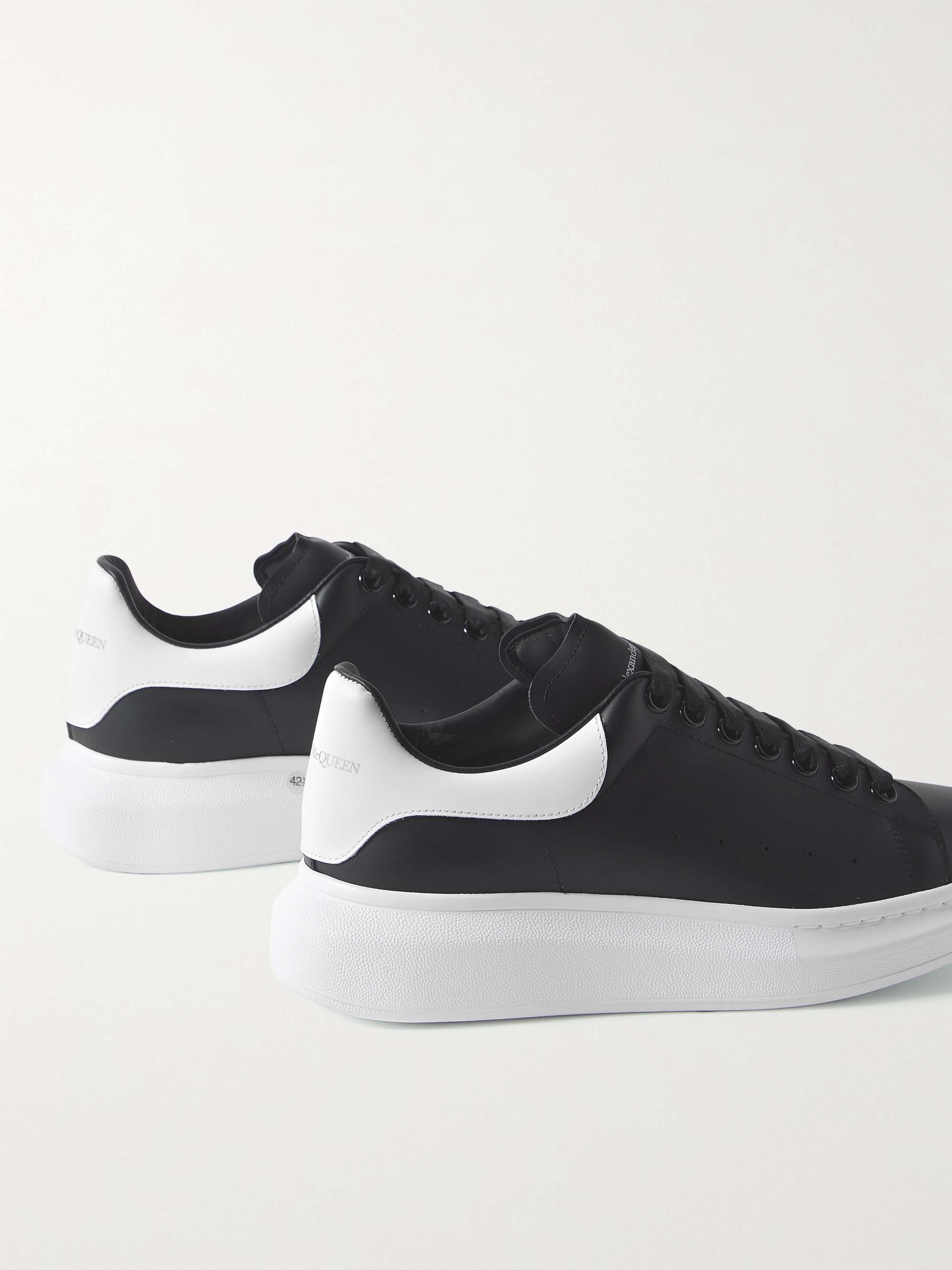 ALEXANDER MCQUEEN Exaggerated-Sole Leather Sneakers