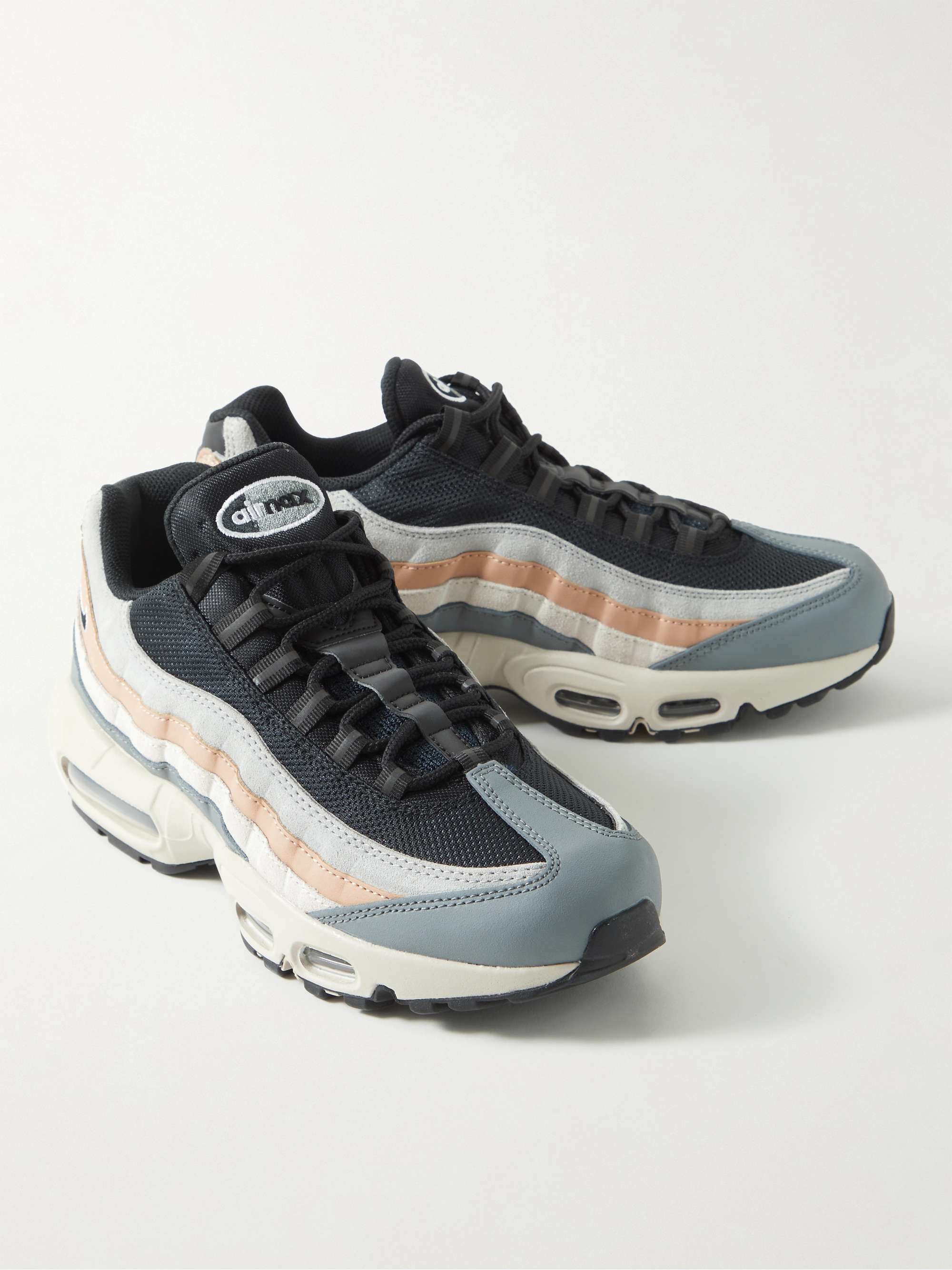 Air Max 95 Panelled Leather, Suede and Mesh Sneakers
