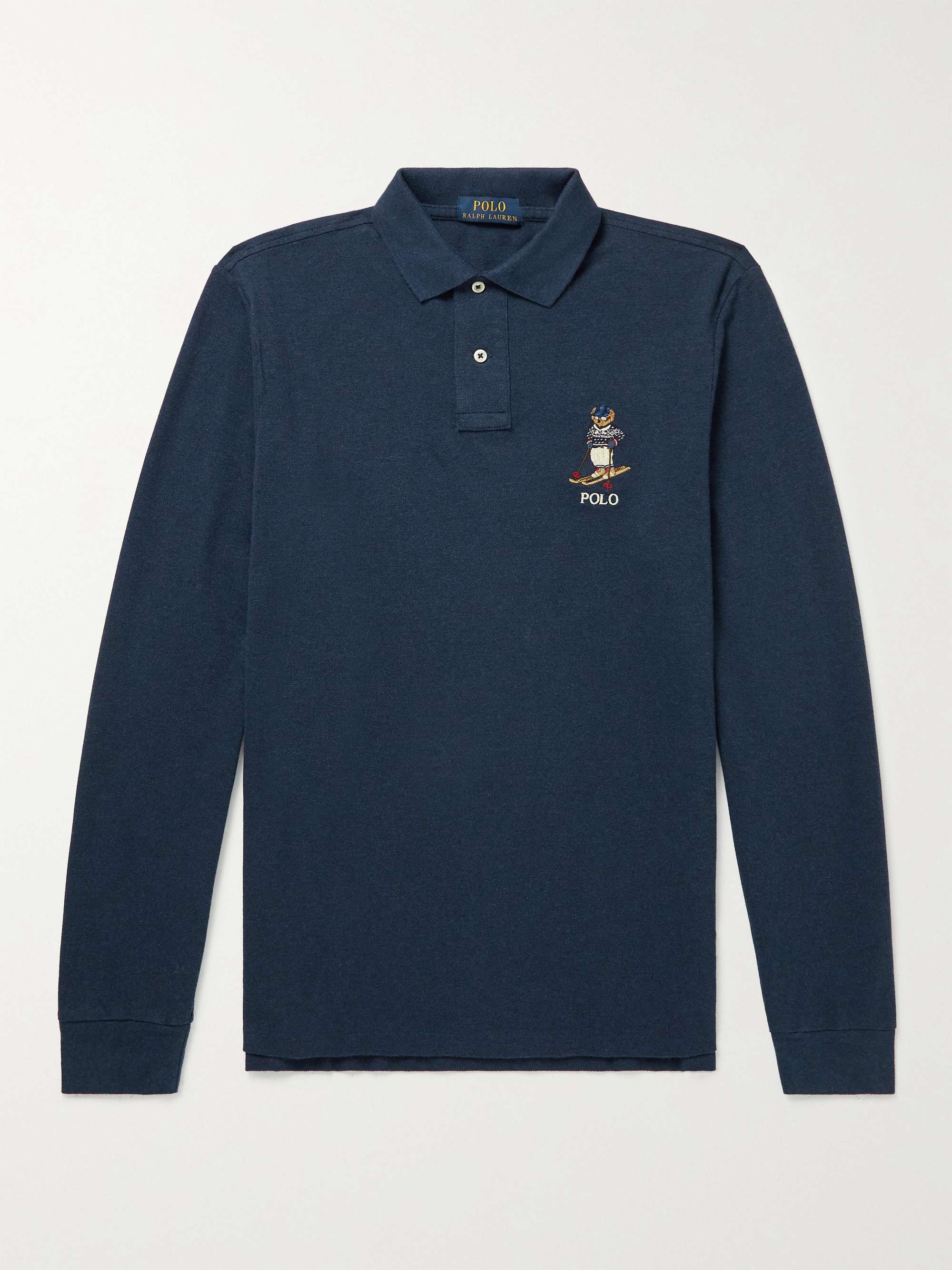 POLO RALPH LAUREN Logo-Embroidered Cotton-Piqué Polo Shirt