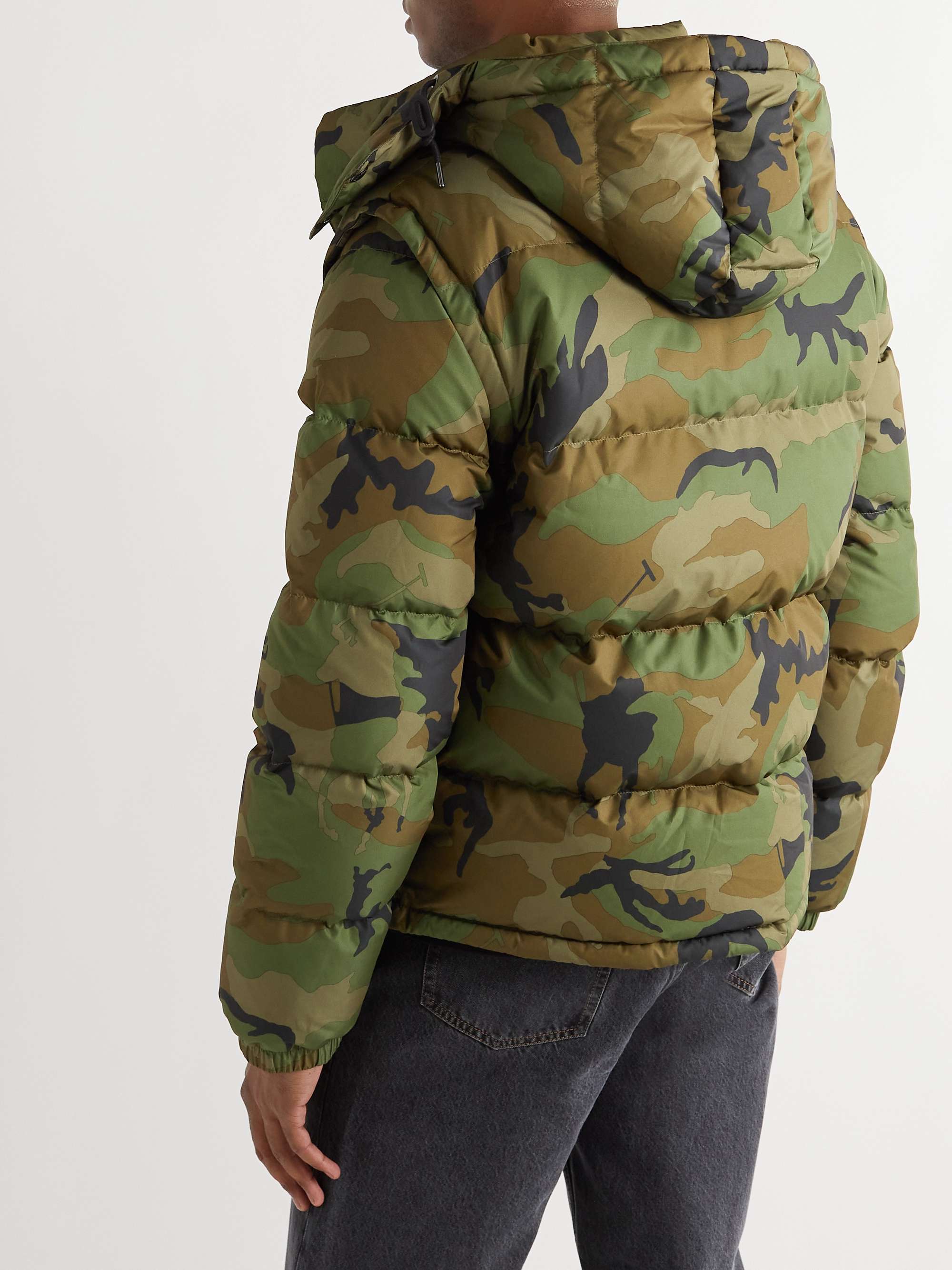 POLO RALPH LAUREN Quilted Camouflage-Print Recycled Shell Hooded Jacket