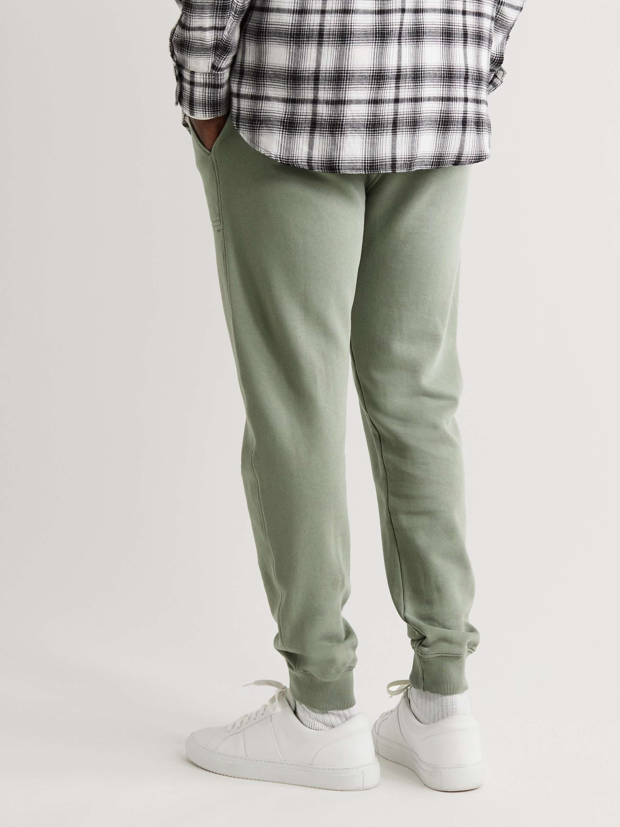 Slim-Fit Tapered Organic Cotton-Jersey Sweatpants