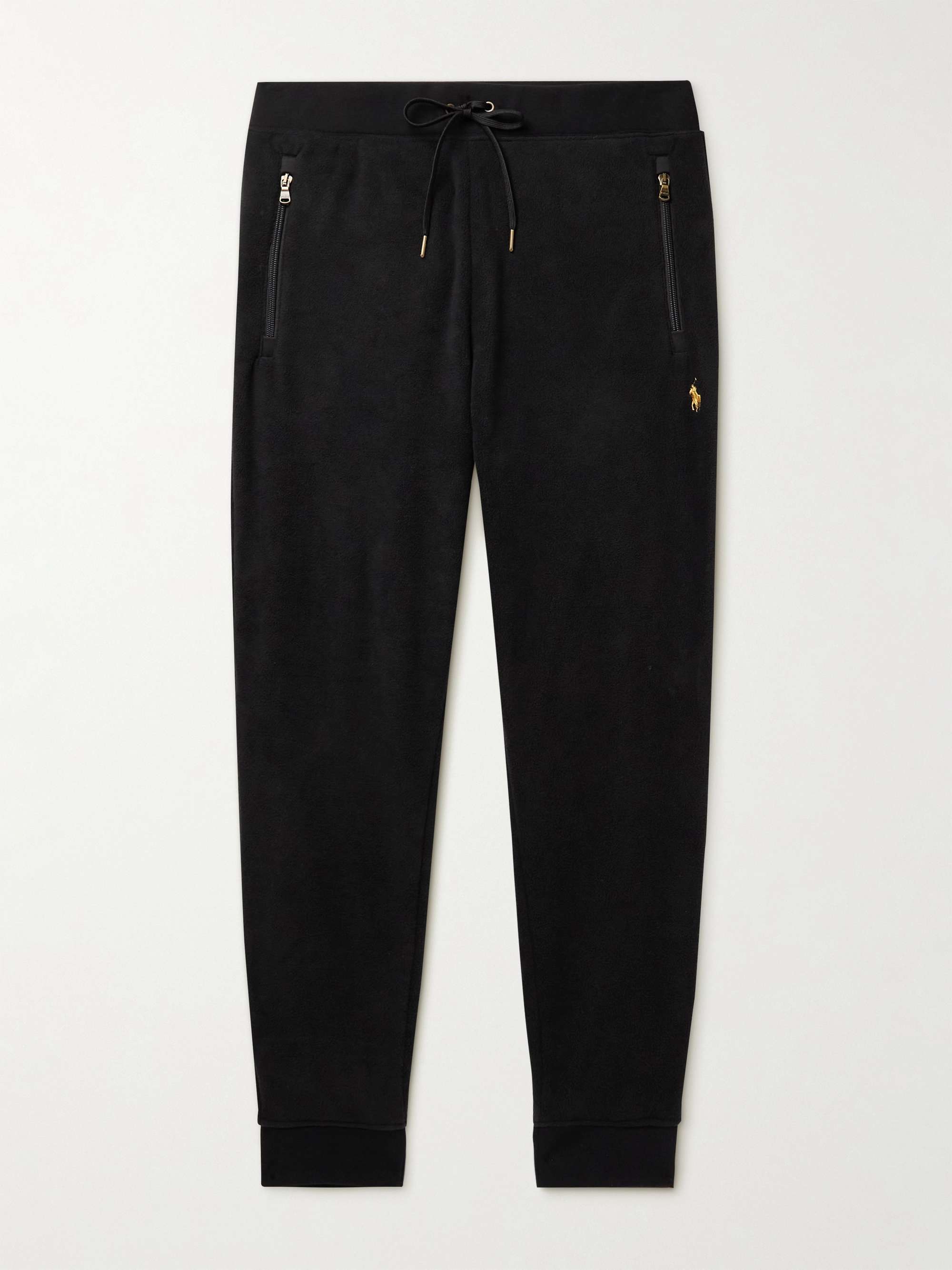 POLO RALPH LAUREN Tapered Recycled Fleece Track Pants,Black