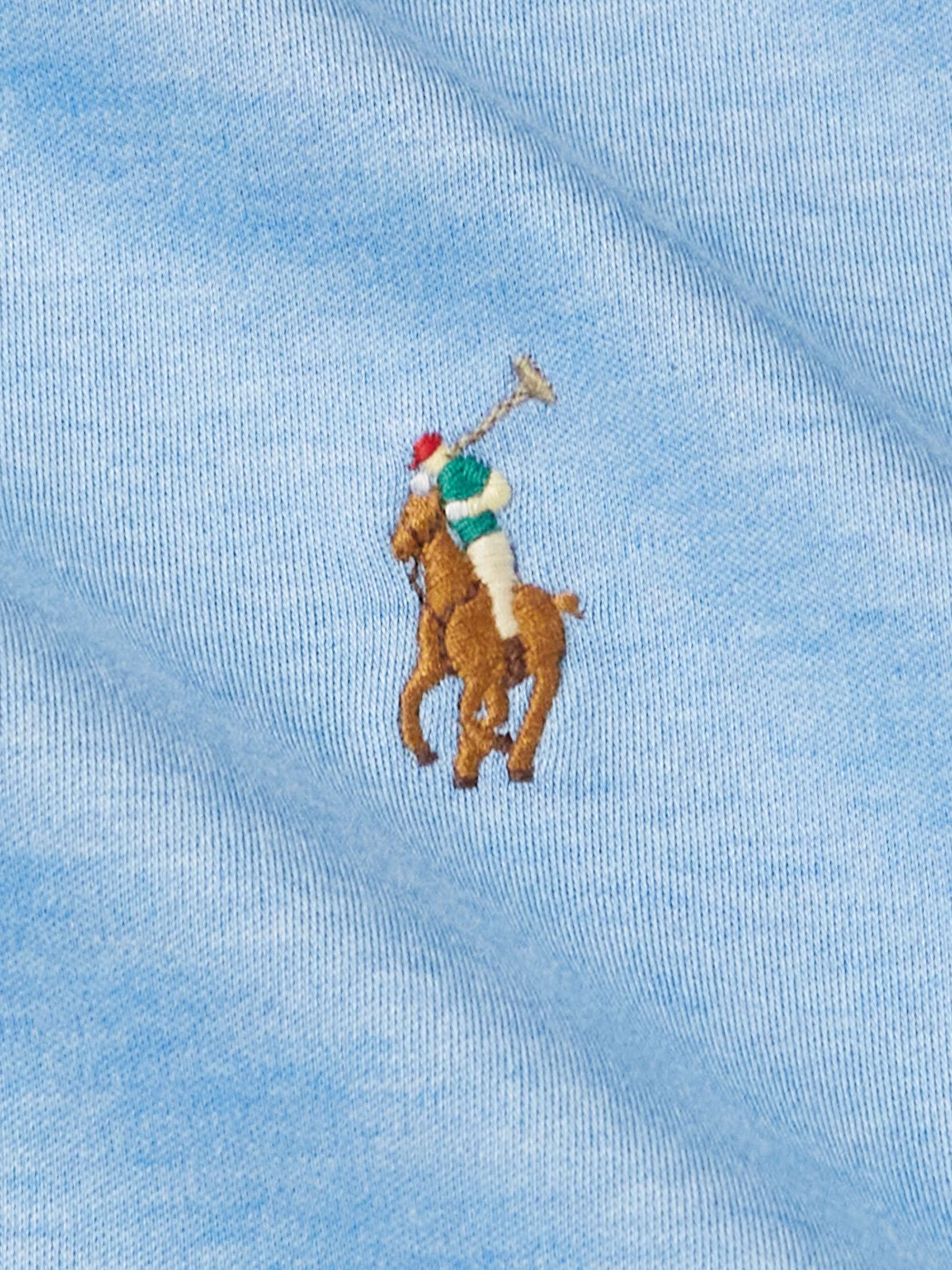 POLO RALPH LAUREN Slim-Fit Logo-Embroidered Cotton-Jersey T-Shirt