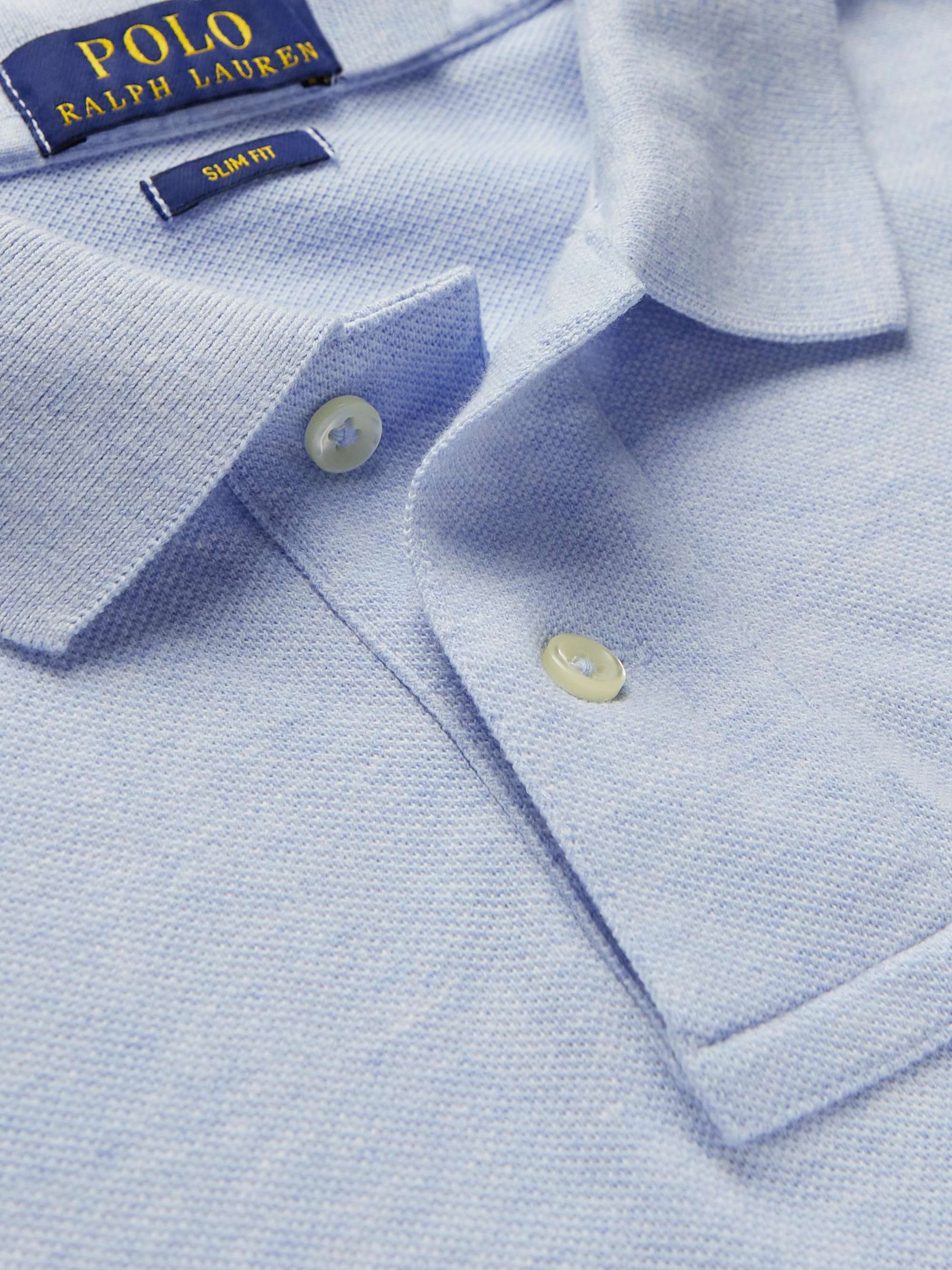 POLO RALPH LAUREN Logo-Embroidered Cotton-Piqué Polo Shirt